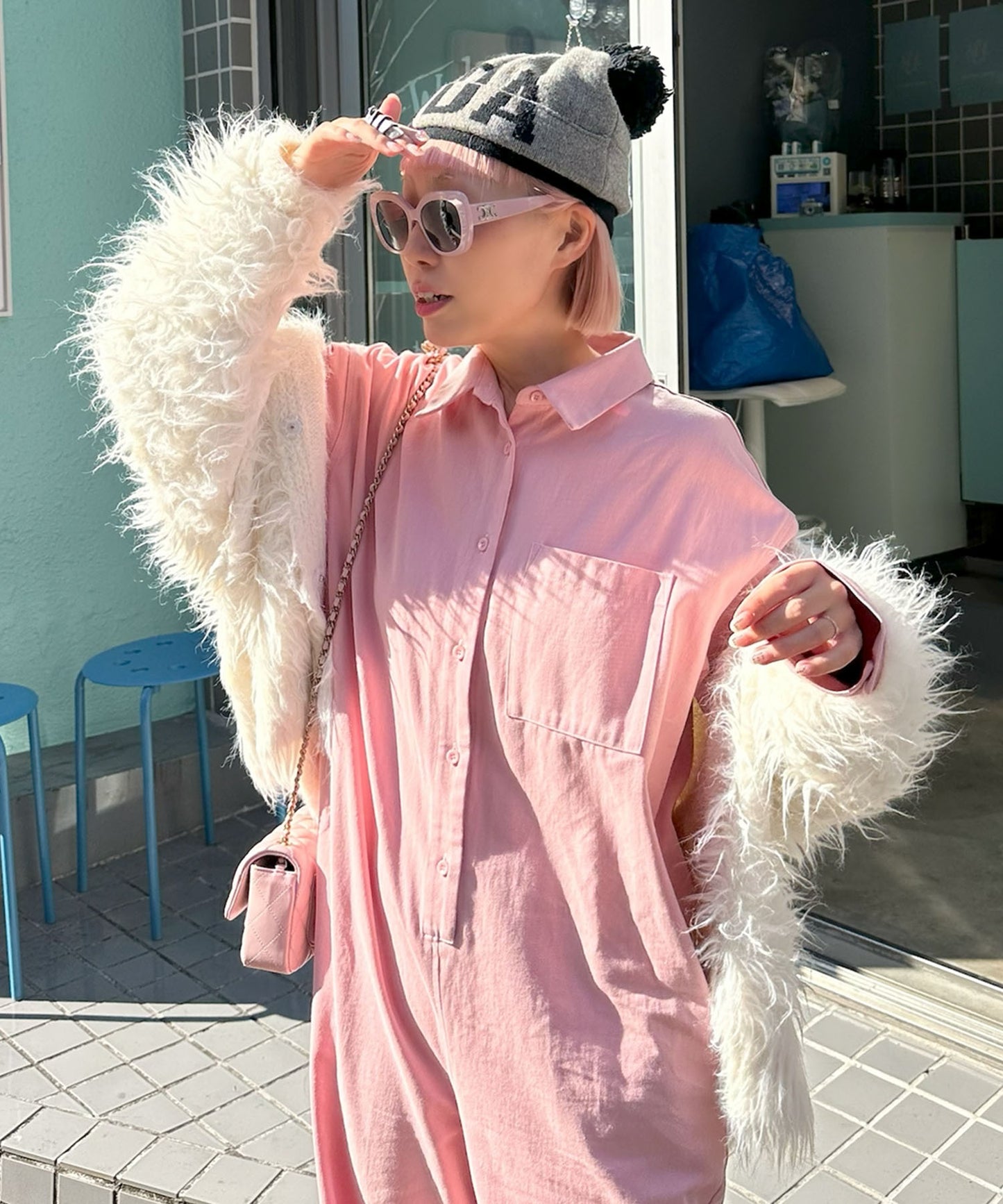 2wayオールインワン【ピンク】