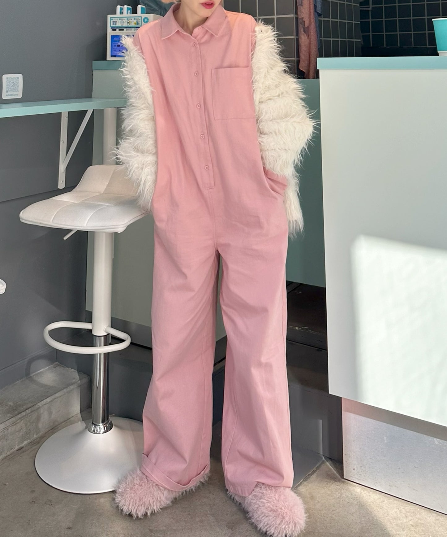 2wayオールインワン【ピンク】