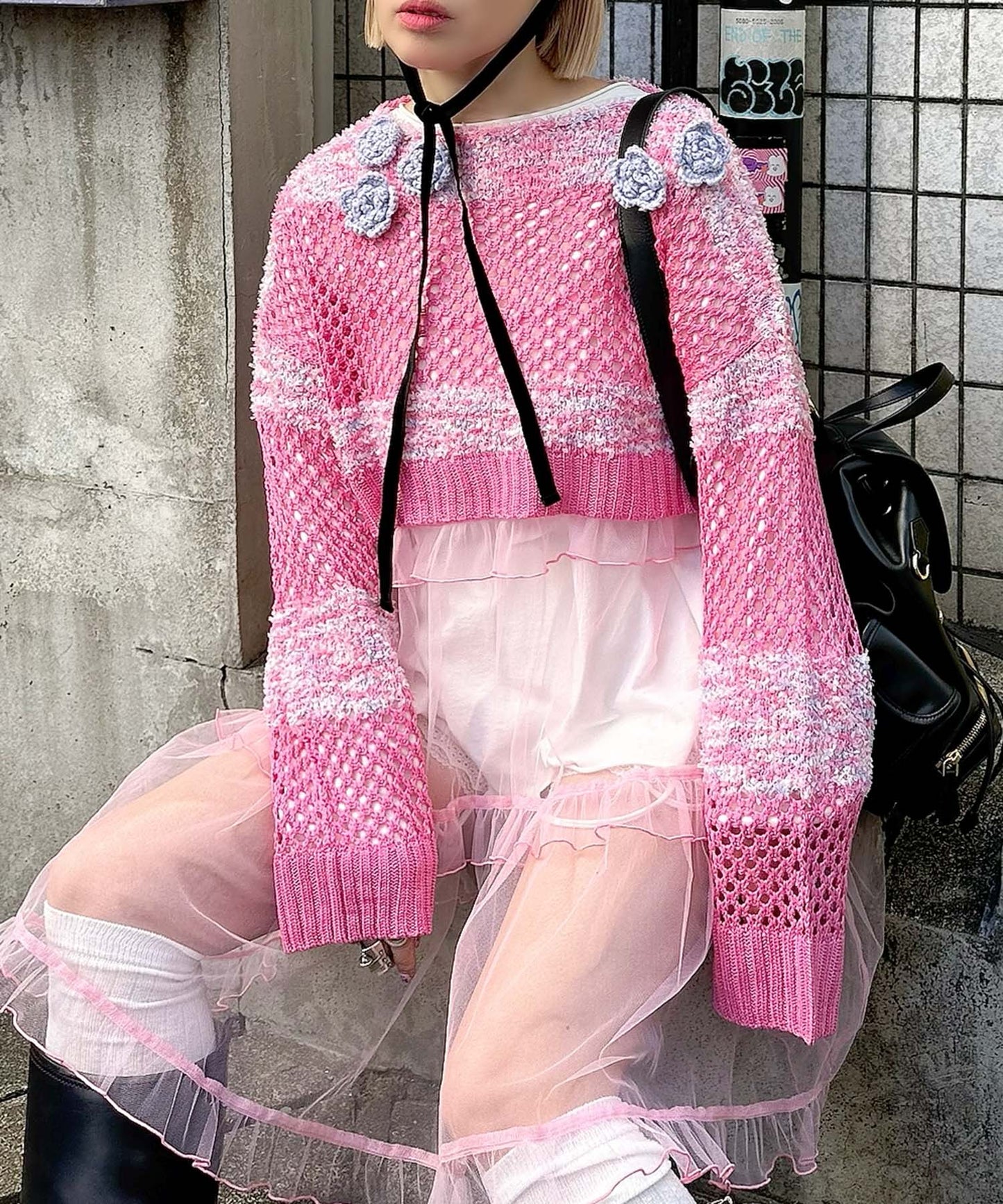 フリルティアードキャミワンピミニ【ピンク】