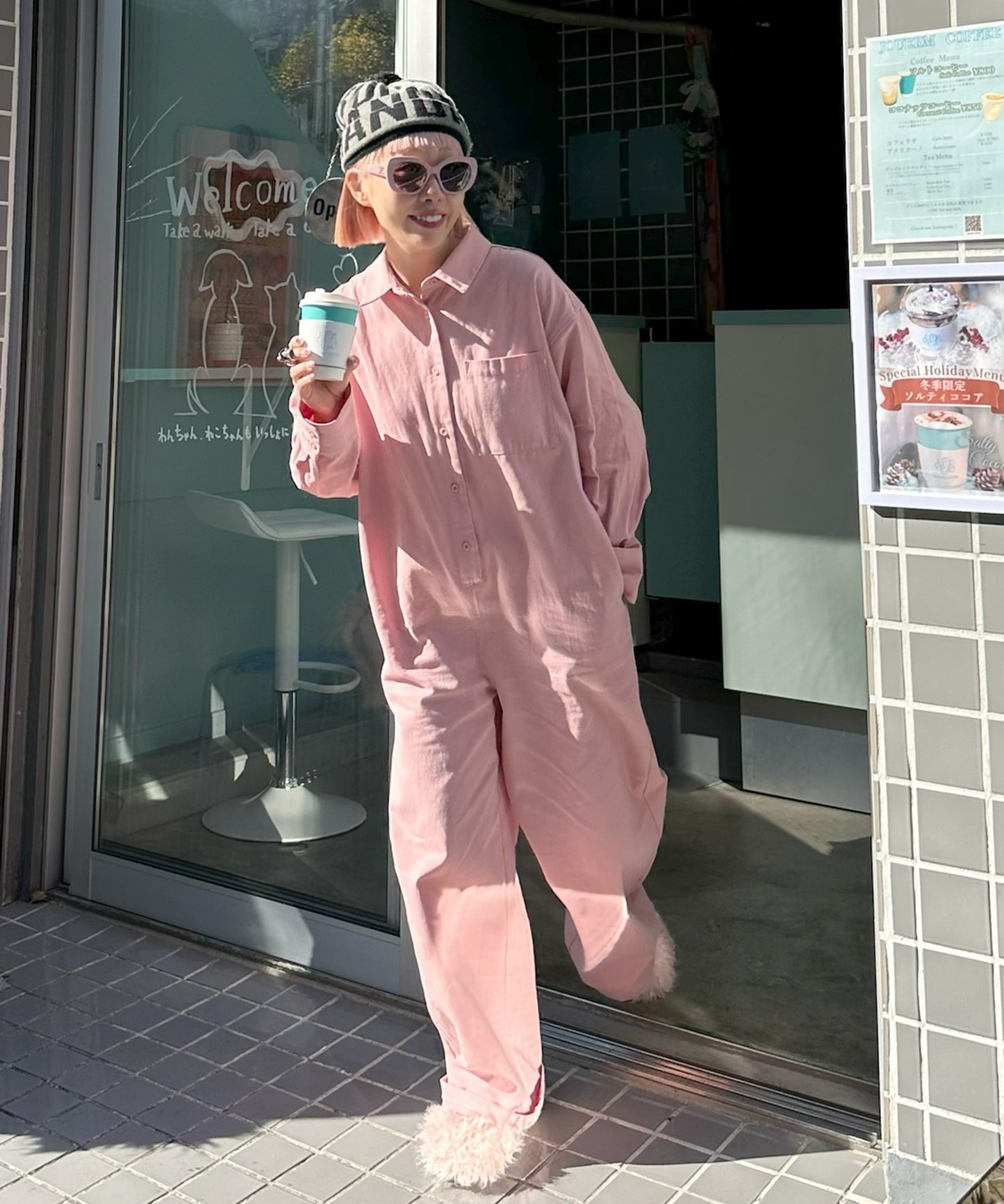 2wayオールインワン【ピンク】