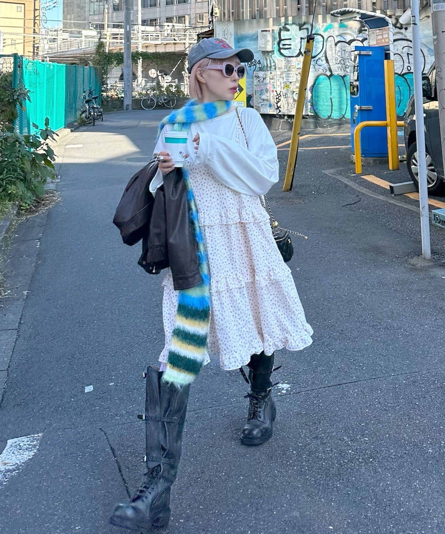 フリルティアードキャミワンピミニ【オフホワイト】