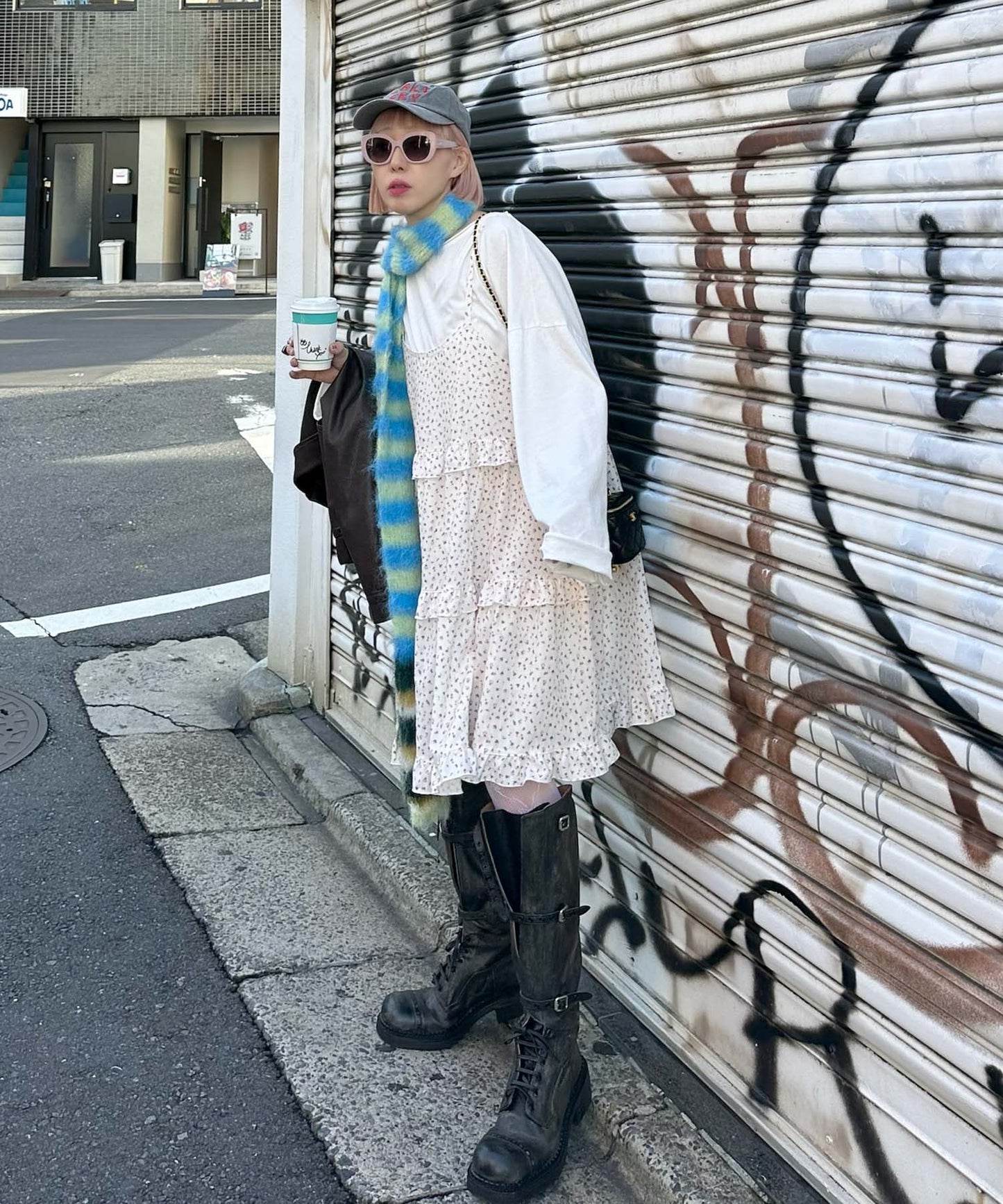 フリルティアードキャミワンピミニ【オフホワイト】