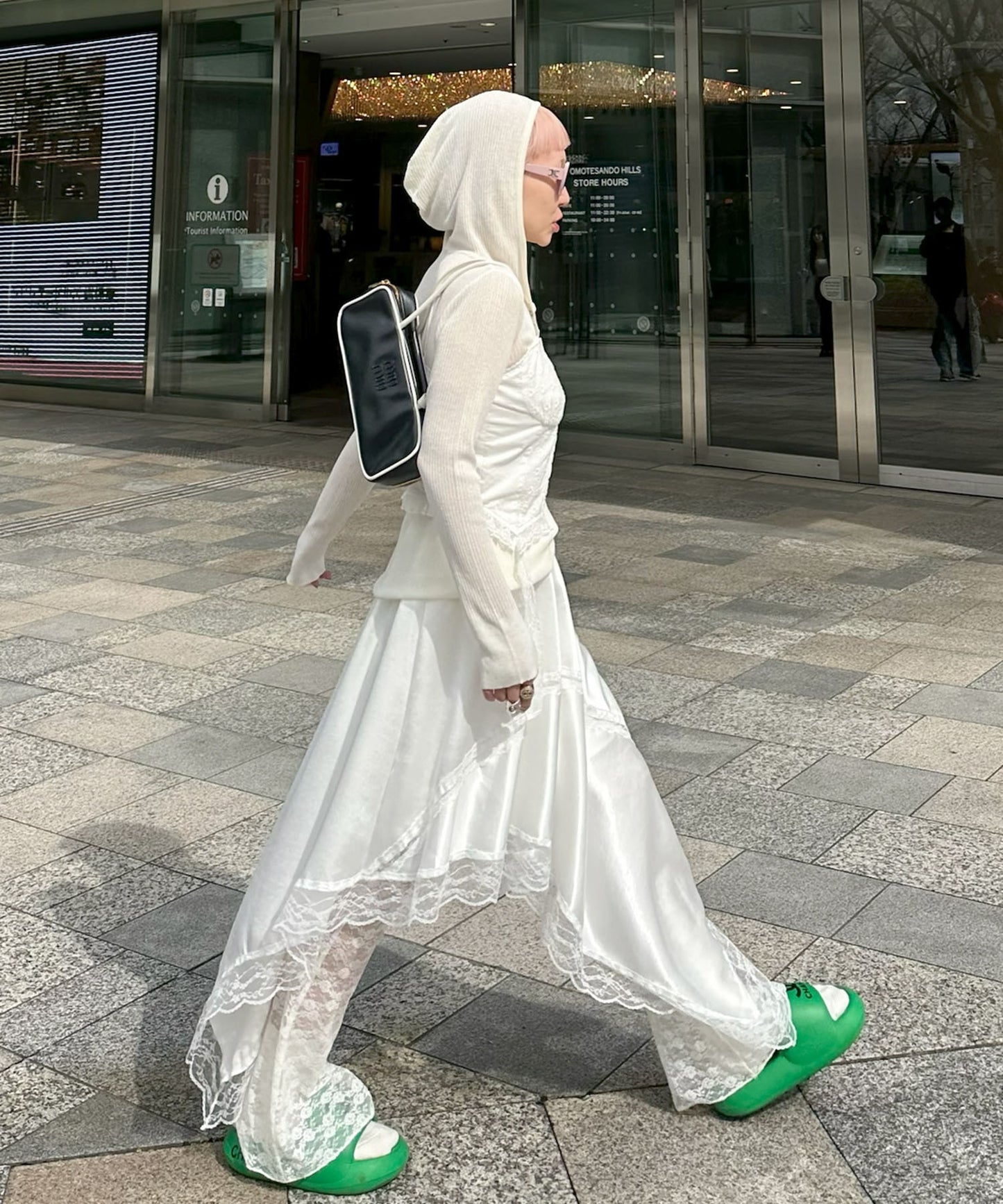 ドレープアシメスカート【オフホワイト】