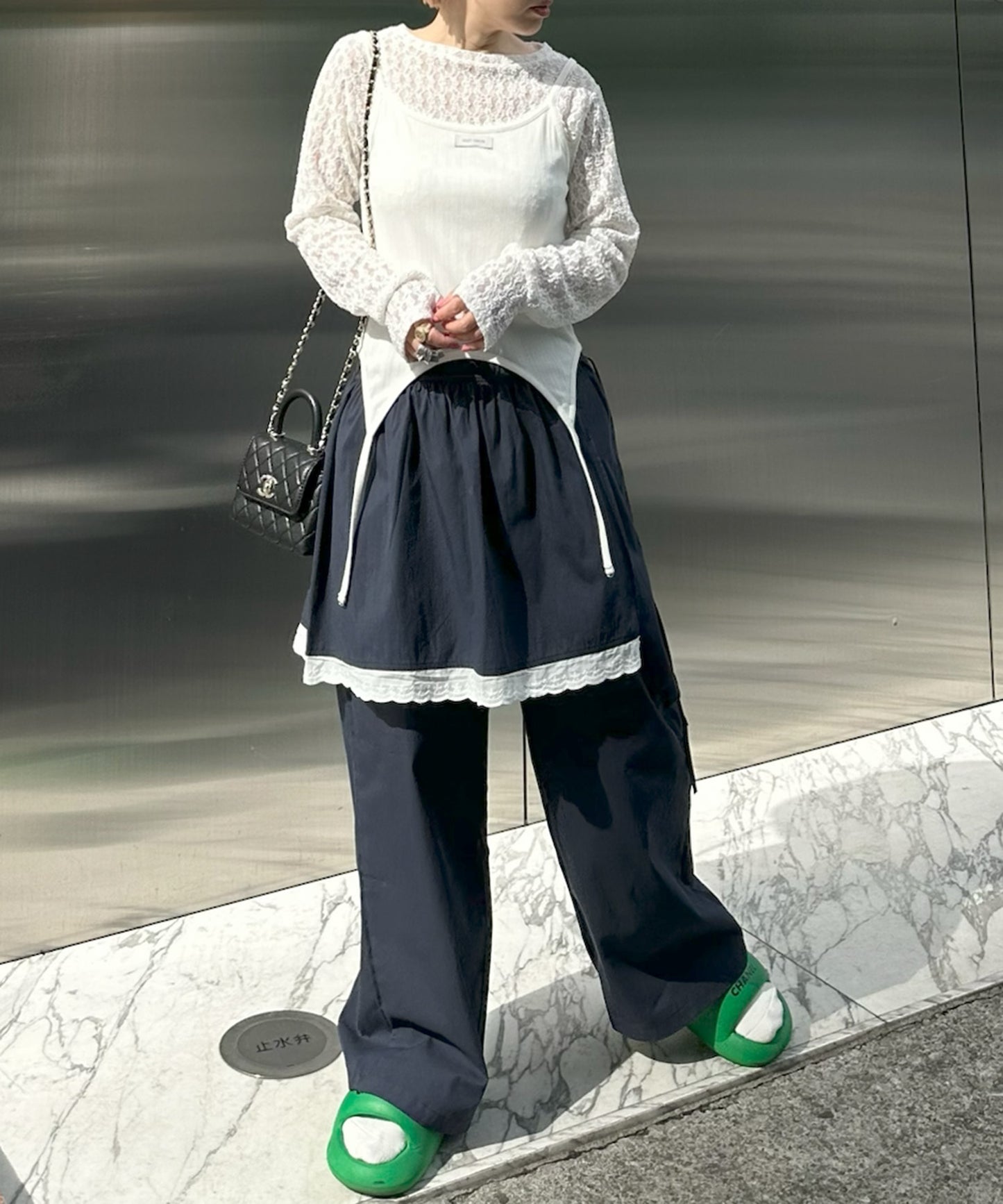 大人っぽスカパン【ネイビー】