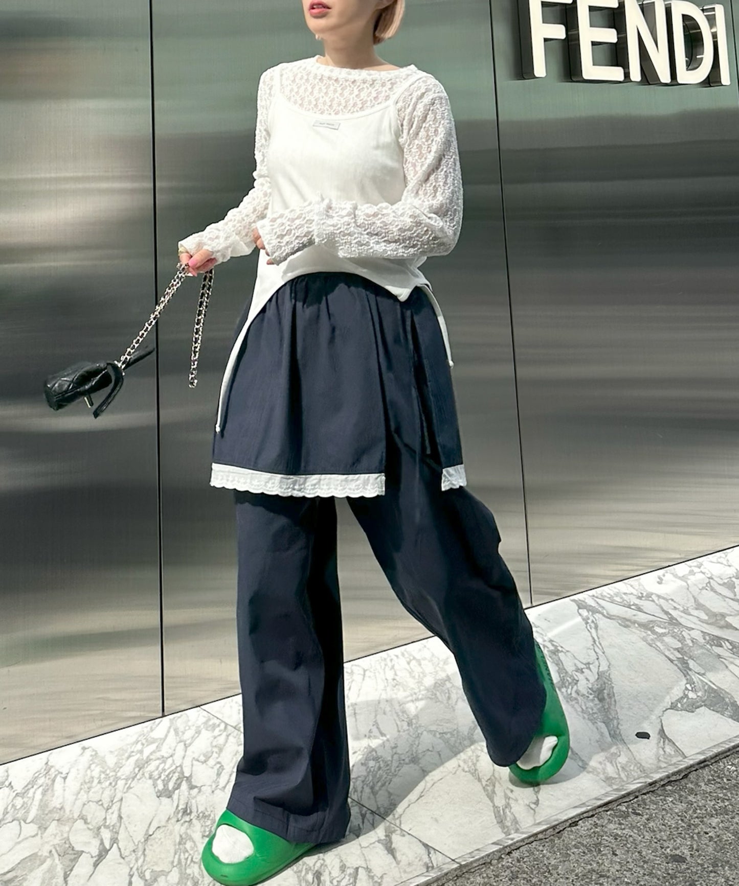 大人っぽスカパン【ネイビー】