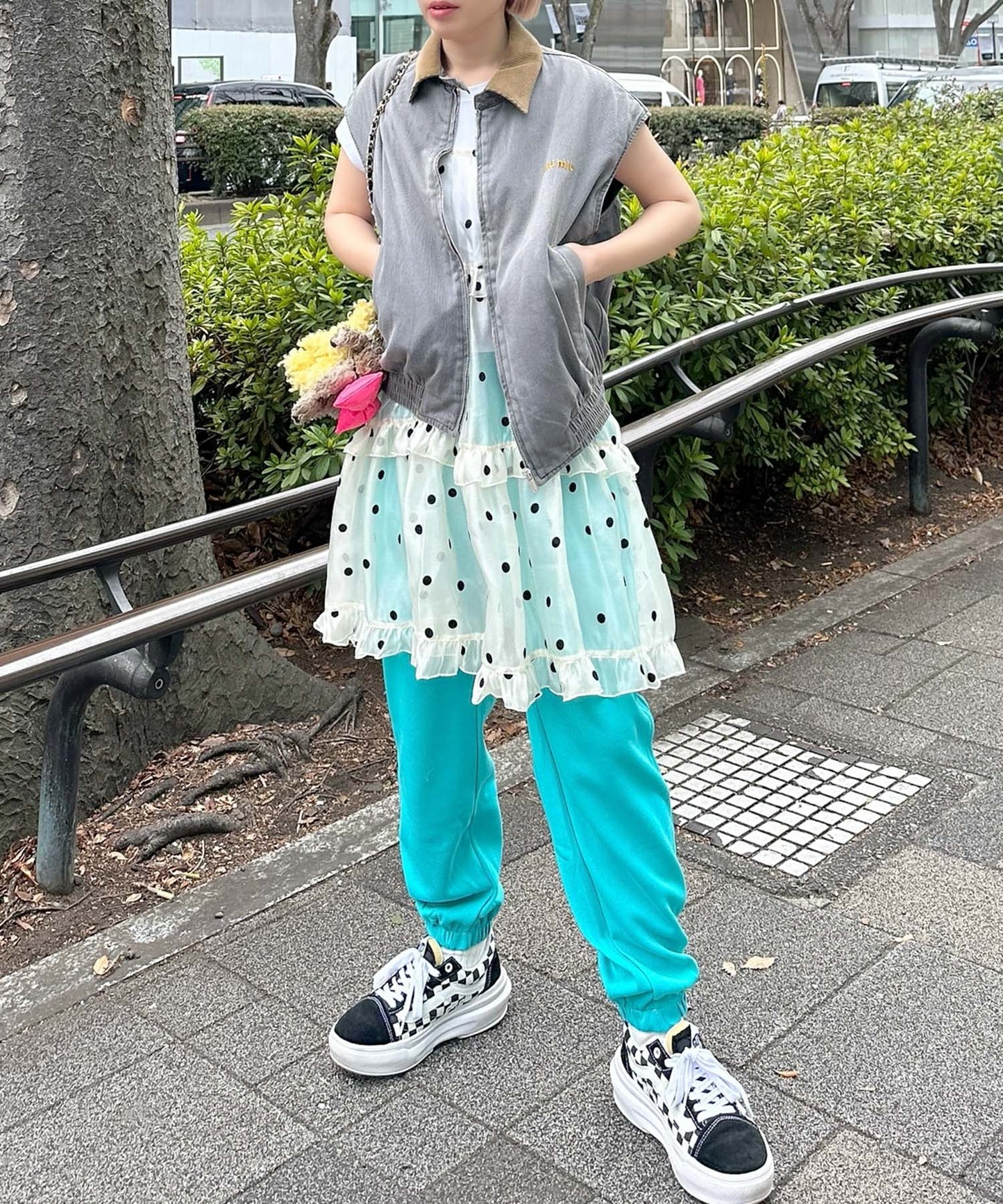 カラフルイージーパンツ【ブルー】