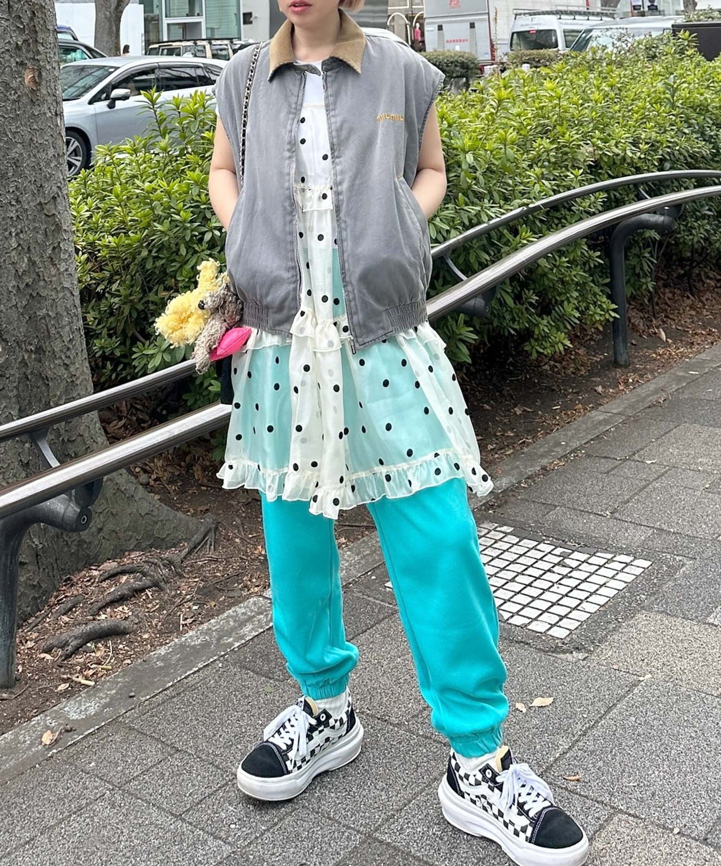 カラフルイージーパンツ【ブルー】