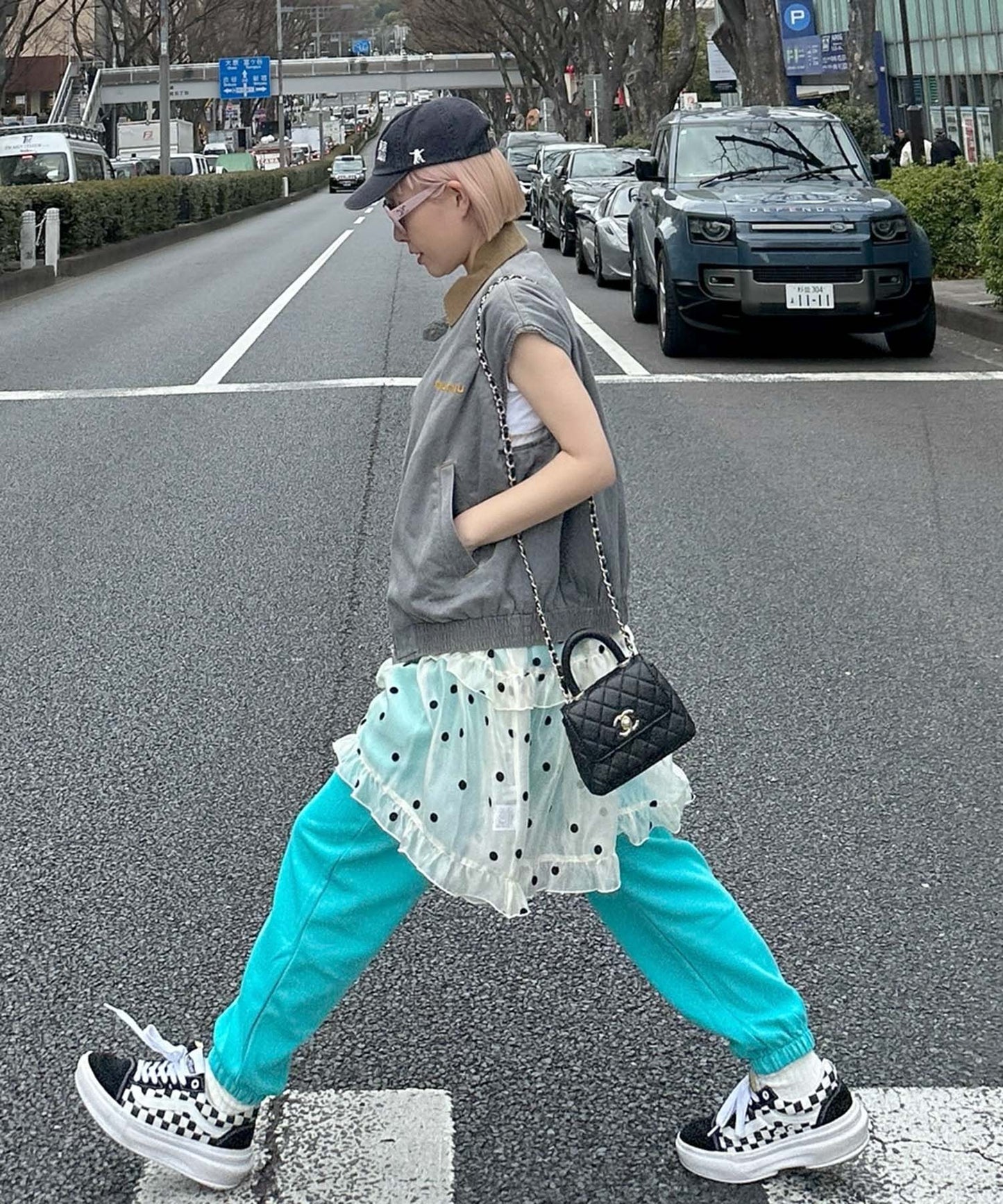 カラフルイージーパンツ【ブルー】