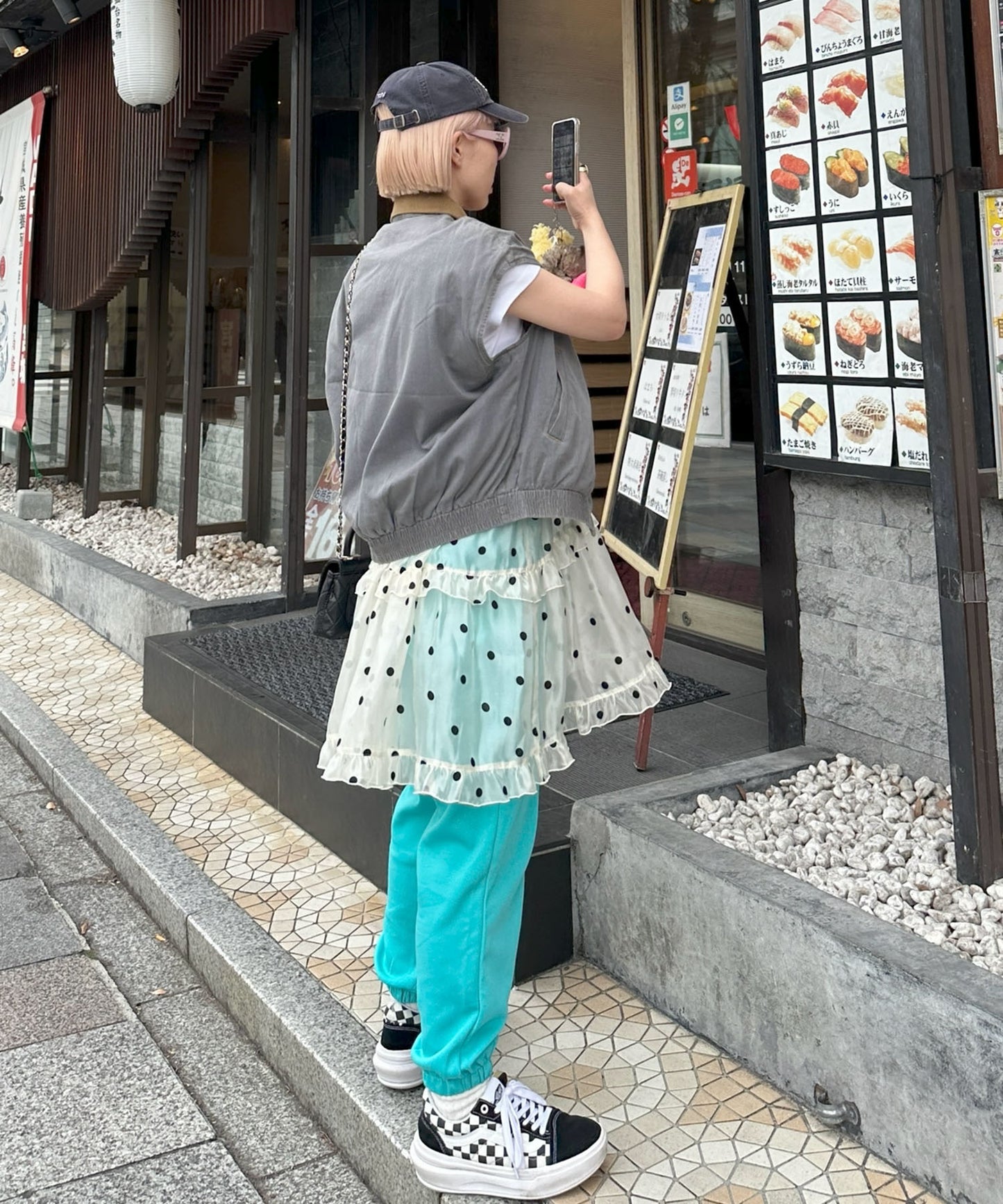 カラフルイージーパンツ【ブルー】