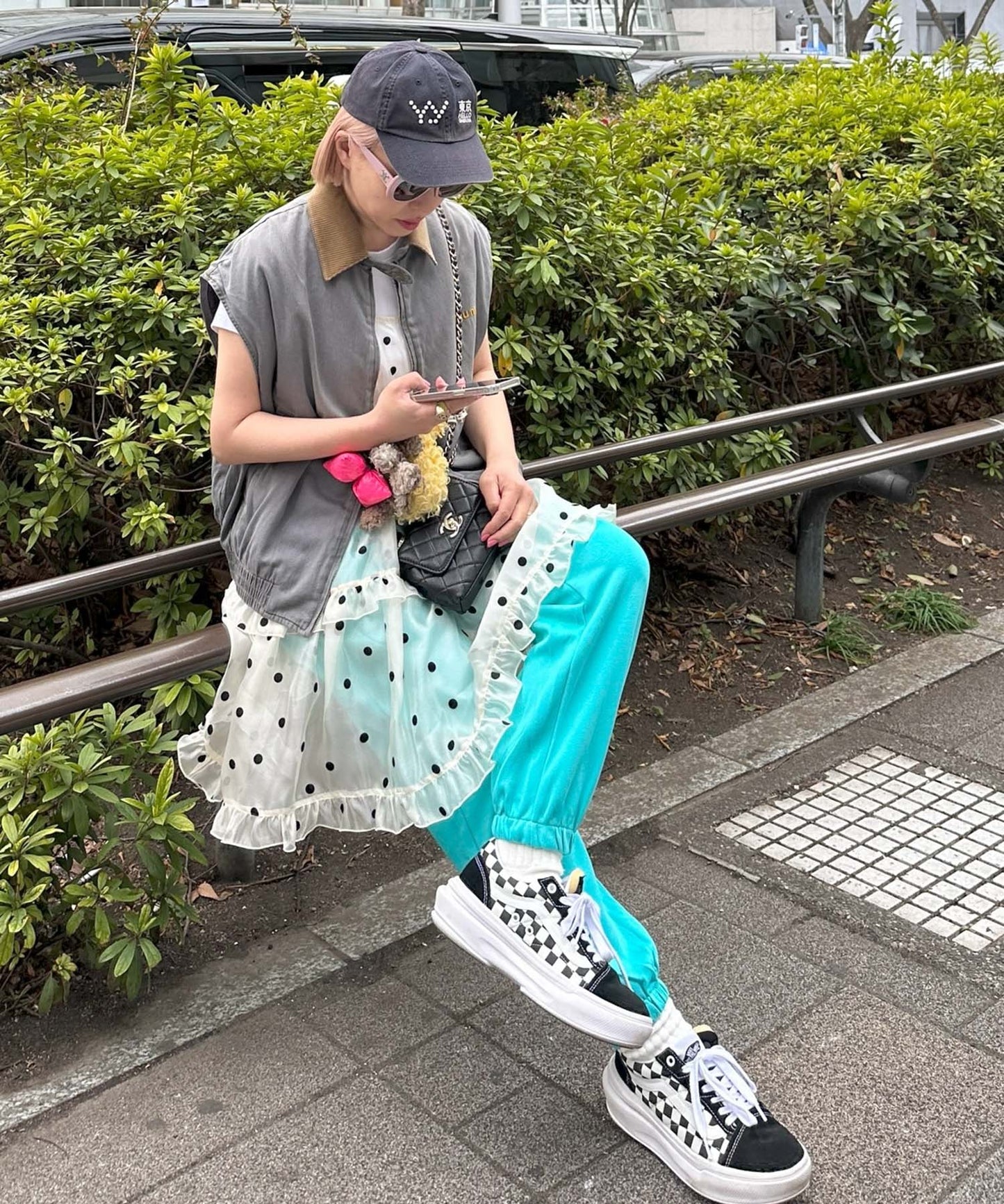 カラフルイージーパンツ【ブルー】