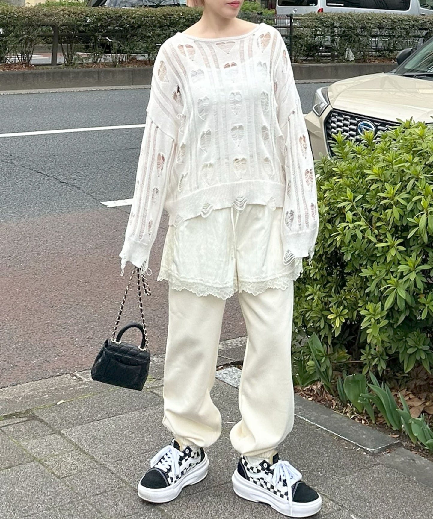 カラフルイージーパンツ【オフホワイト】