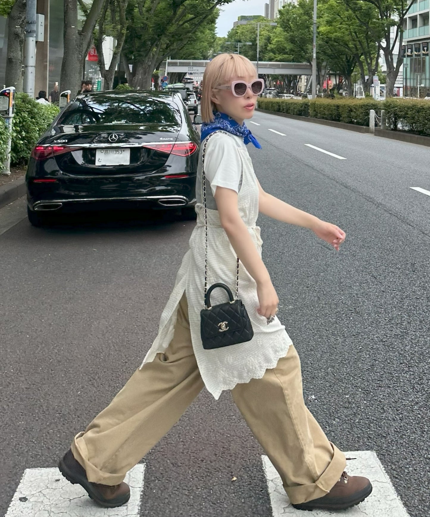 タンクと半袖Tの便利な２枚セット【グレー】