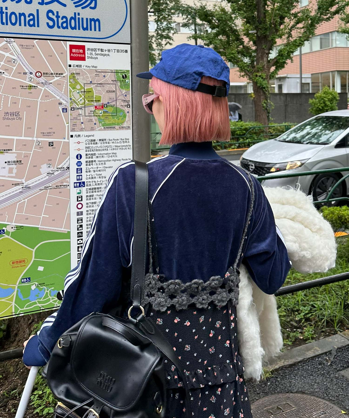 お花のかぎ針ビスチェ【ダークグレー】