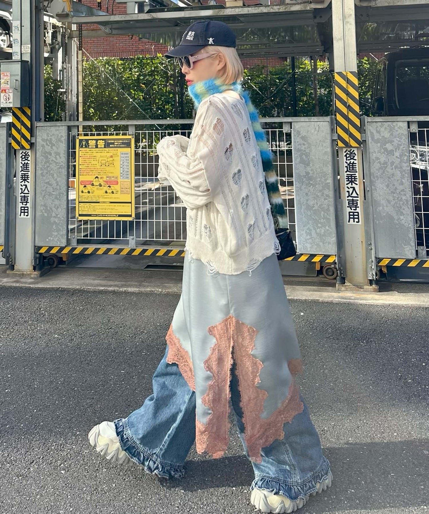 ランジェリーなキャミワンピ【グレー】