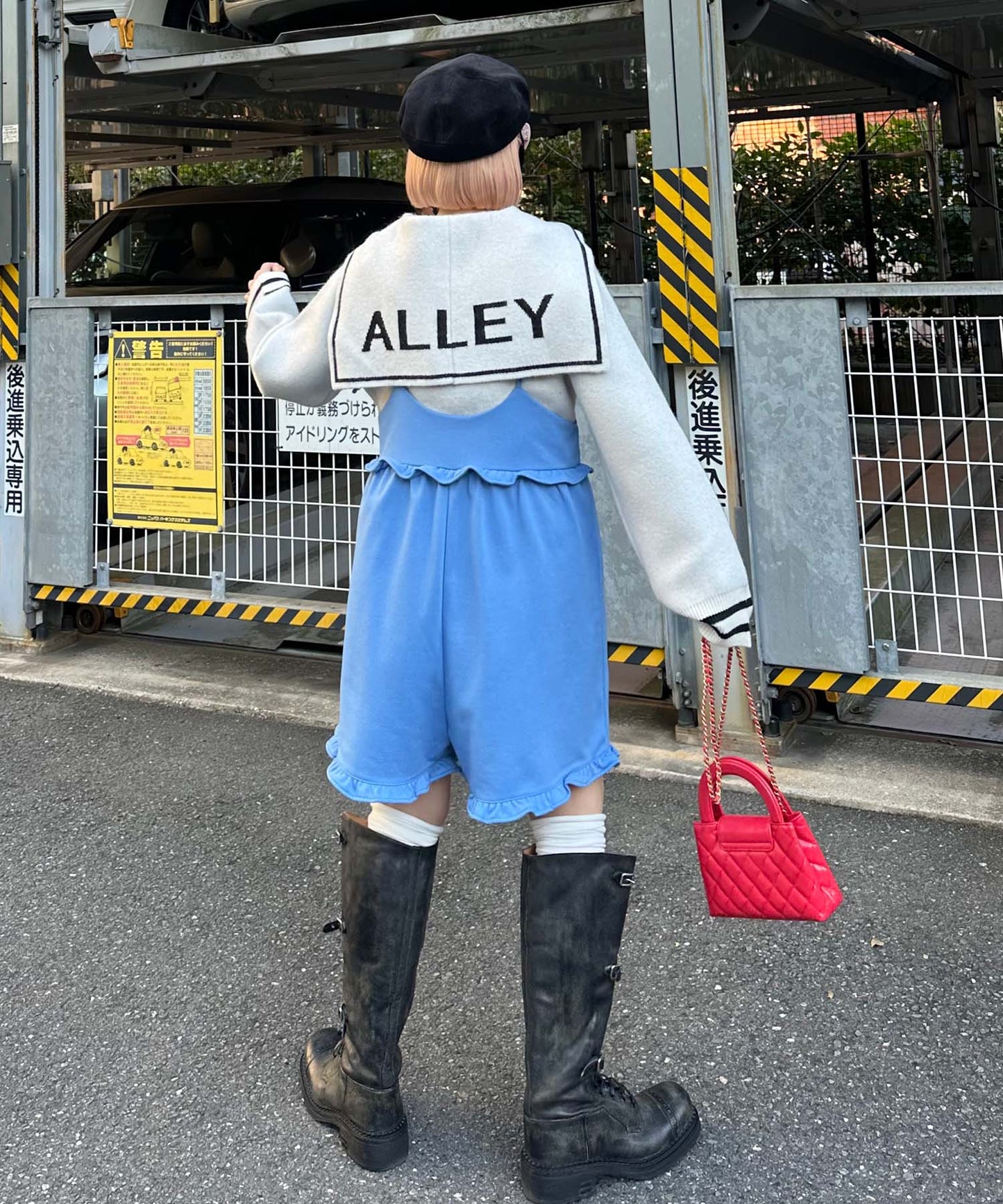 ハートポケサロペ【ブルー】