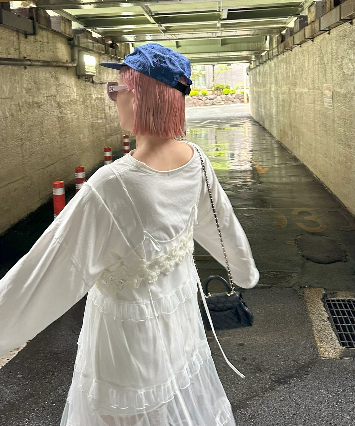お花のかぎ針ビスチェ【オフホワイト】