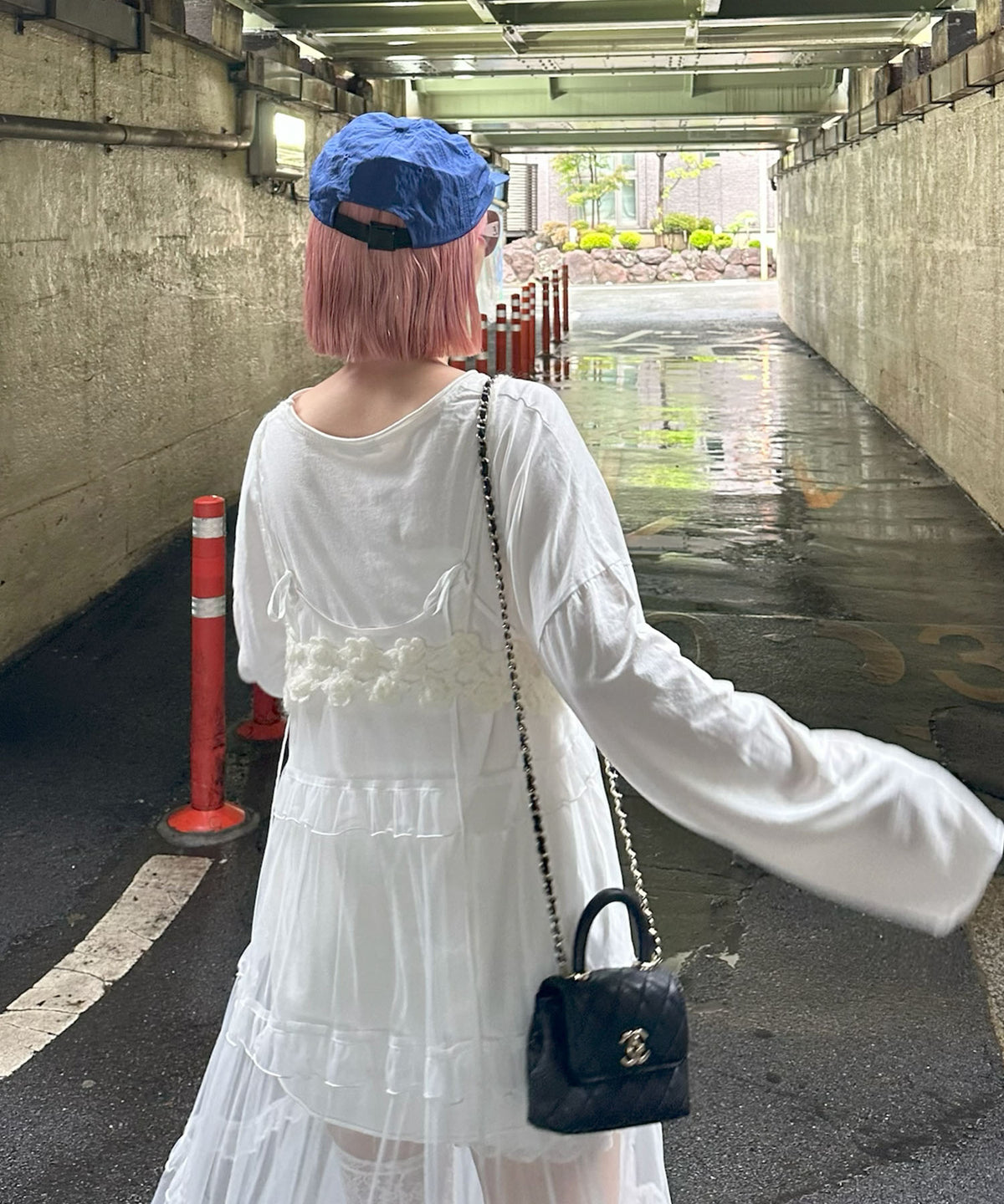 お花のかぎ針ビスチェ【オフホワイト】