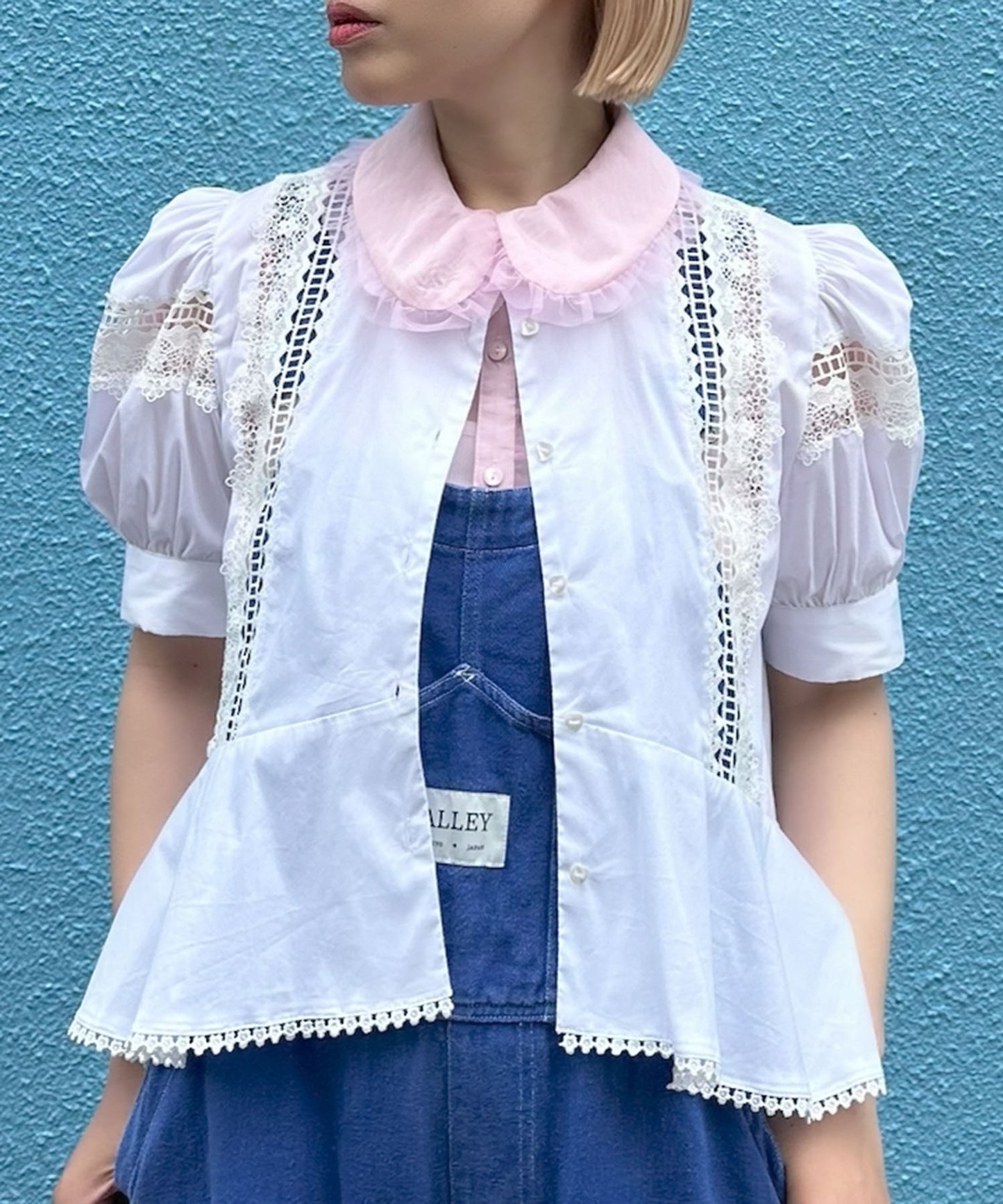 けっこうなダメージサロペ【ブルー】