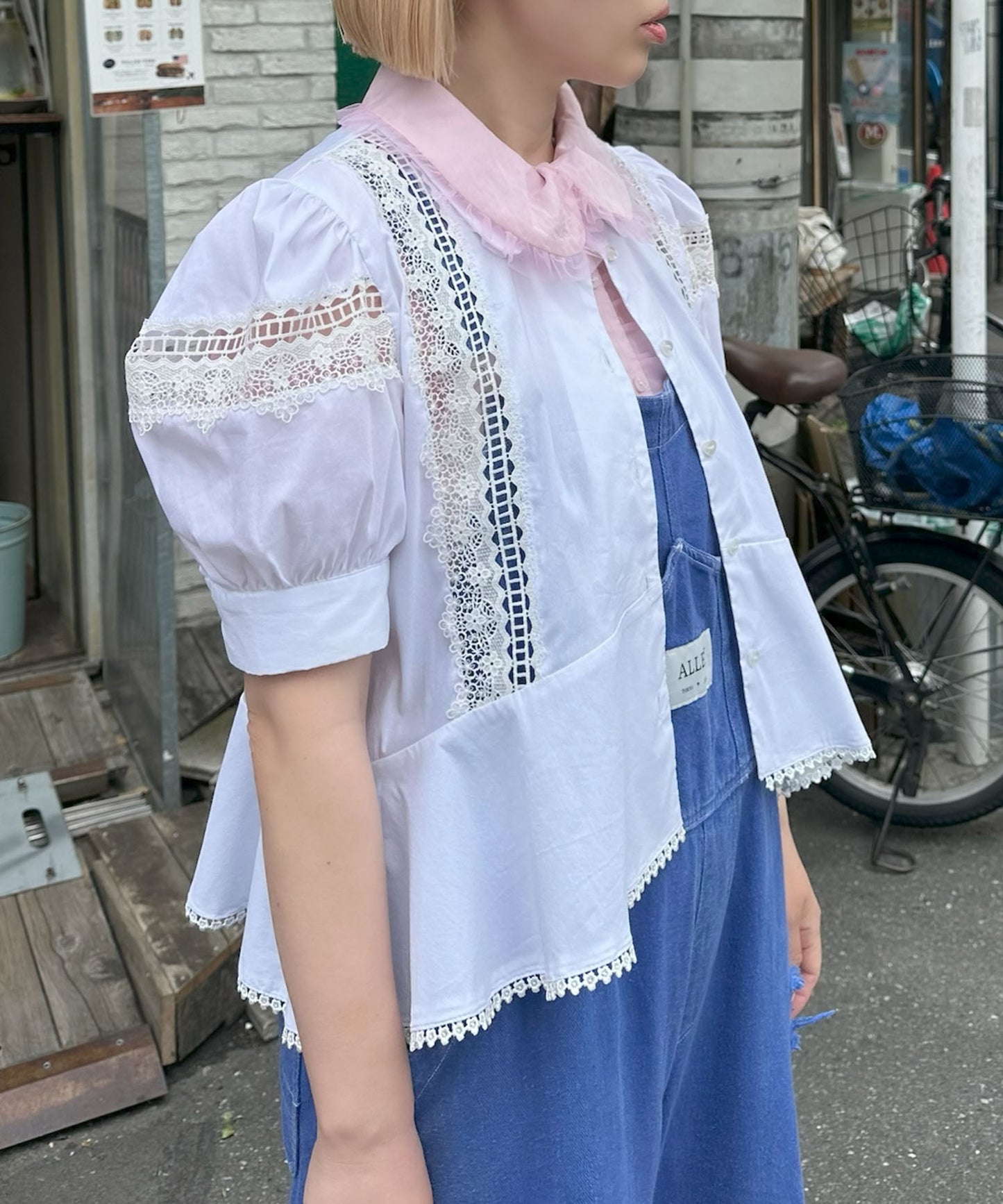 けっこうなダメージサロペ【ブルー】