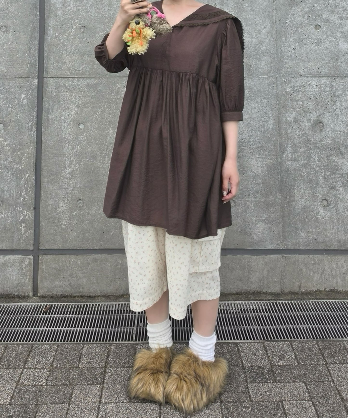 【リバイバル】セーラーミニワンピ【チョコ】