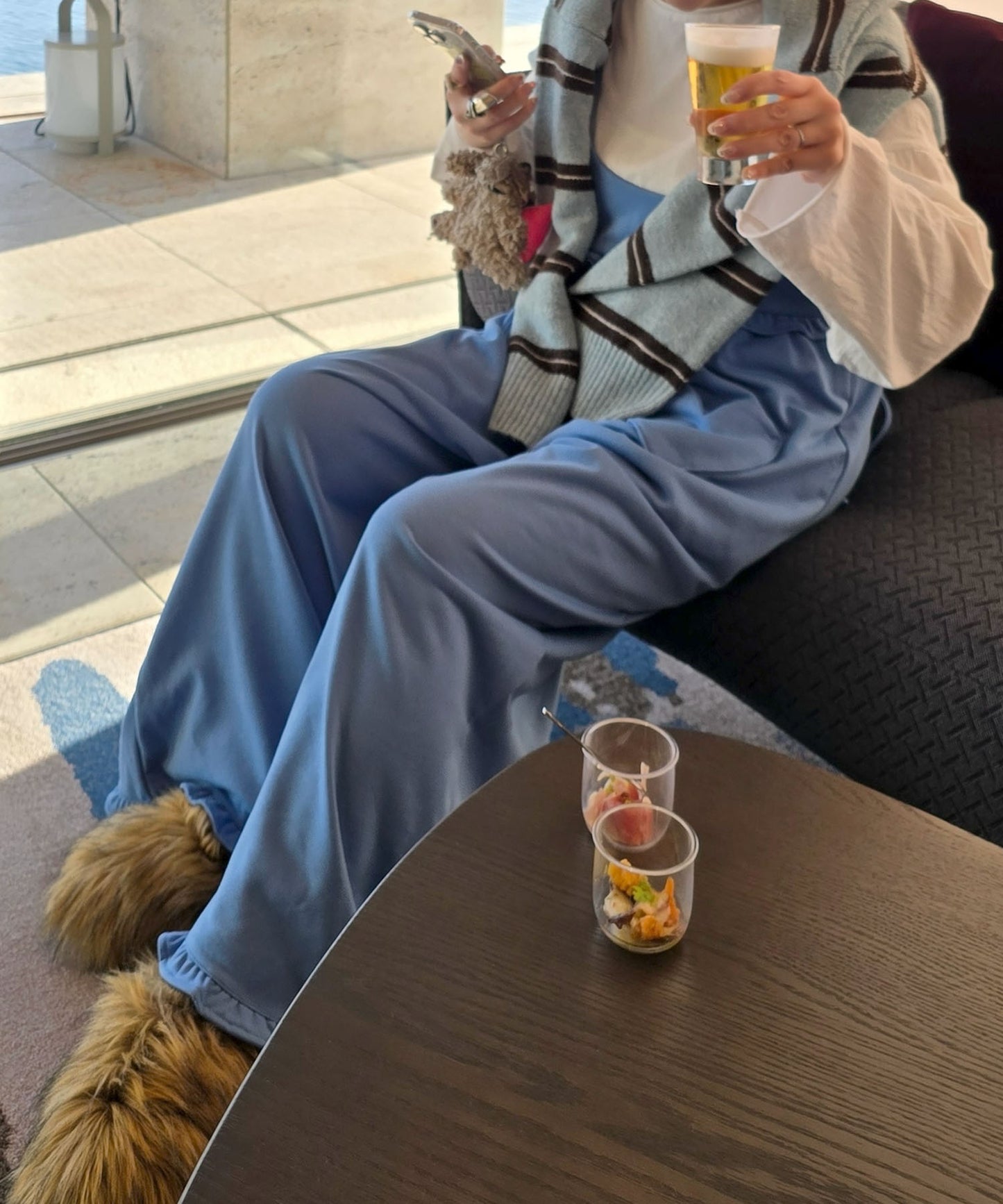 ハートポケサロペ【ブルー】