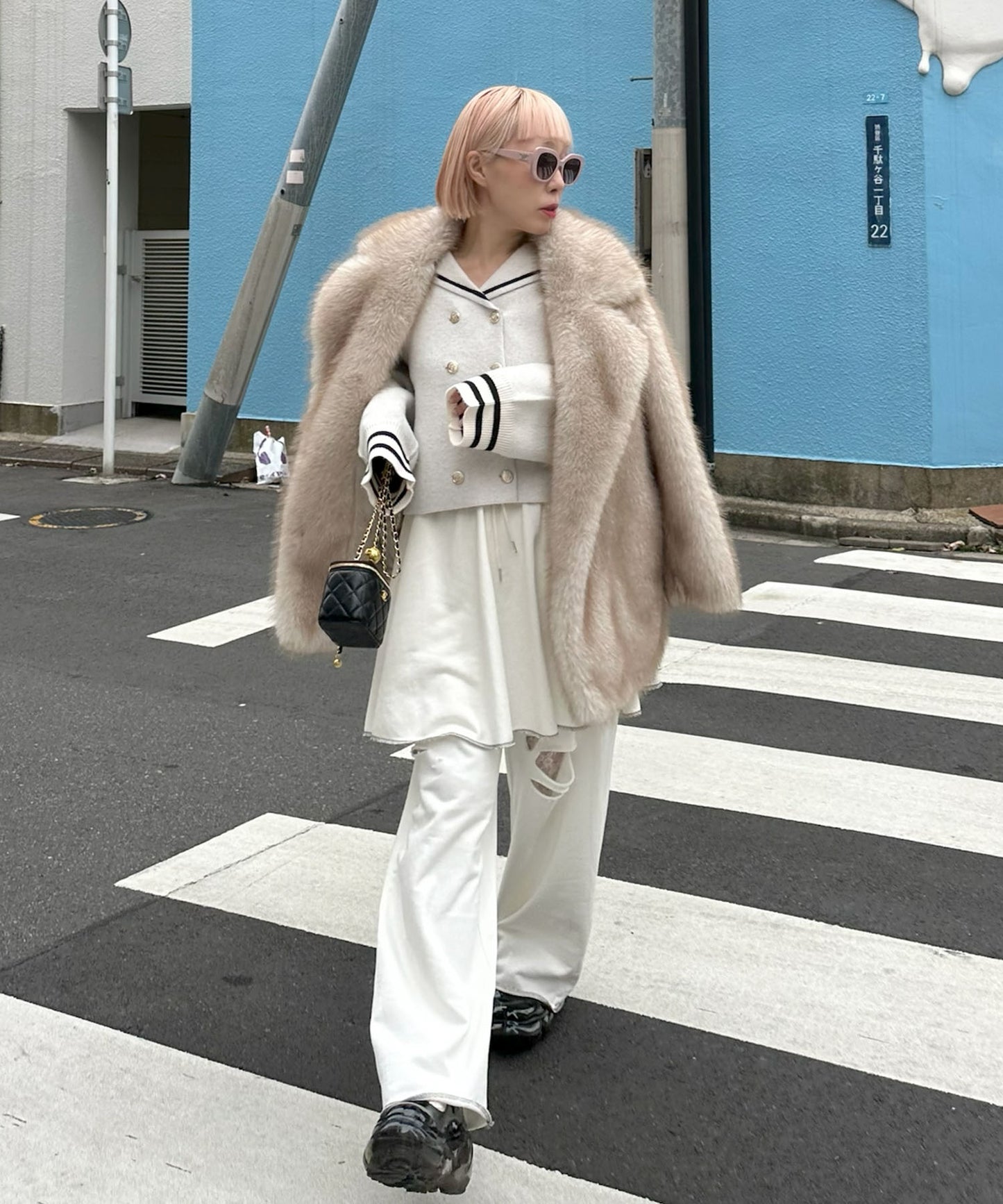 ダメージスウェパンとフレアスカートのセット【オフホワイト】