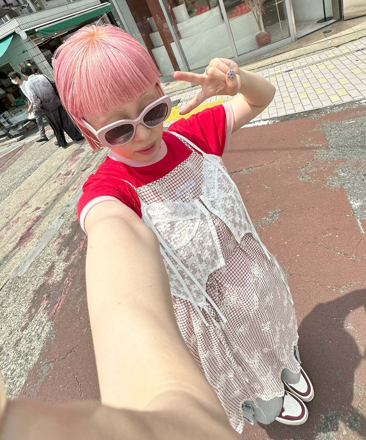 ぷくぷくプリントリンガーT【レッド】