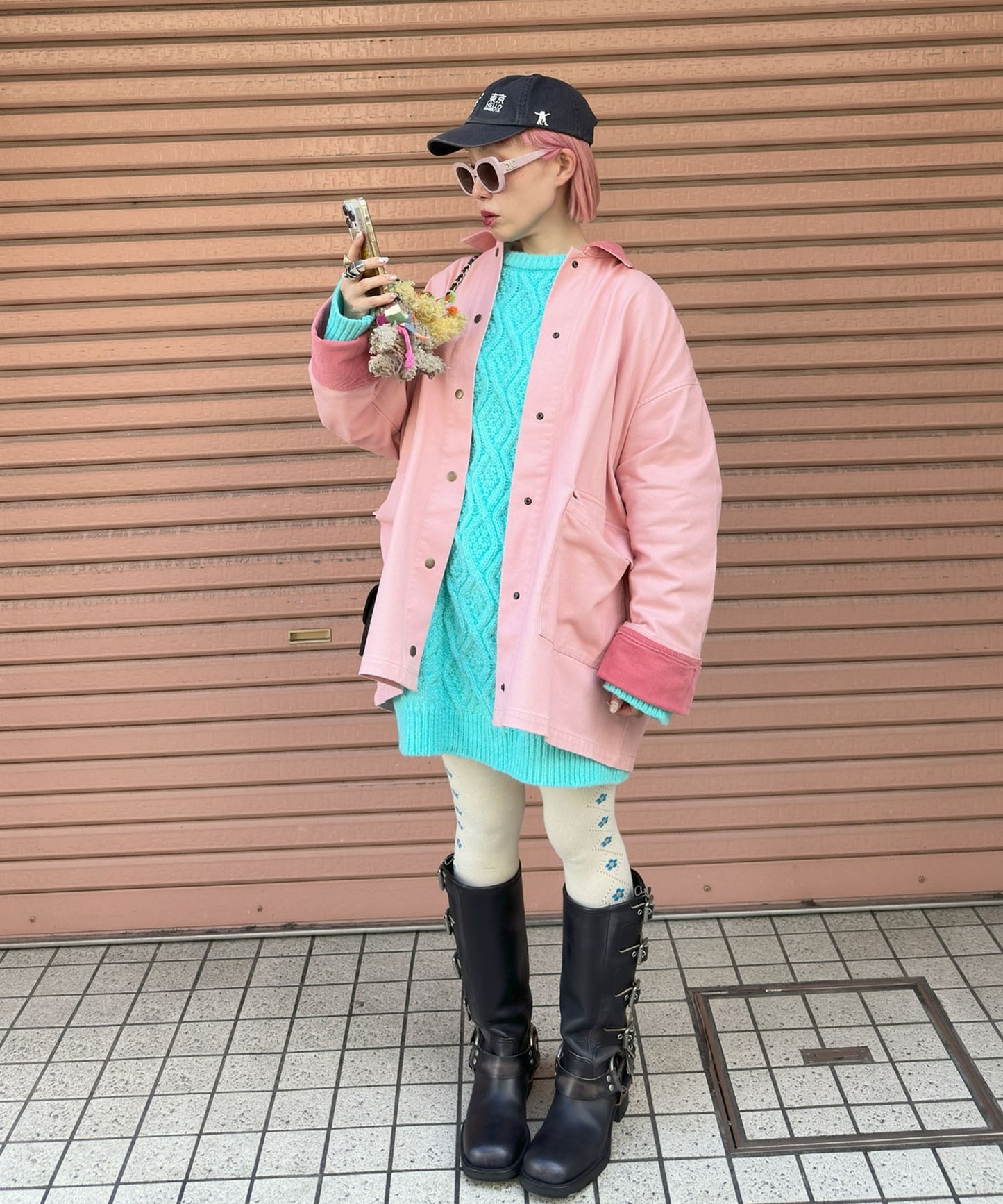 モンスターカバーオール【ピンク】