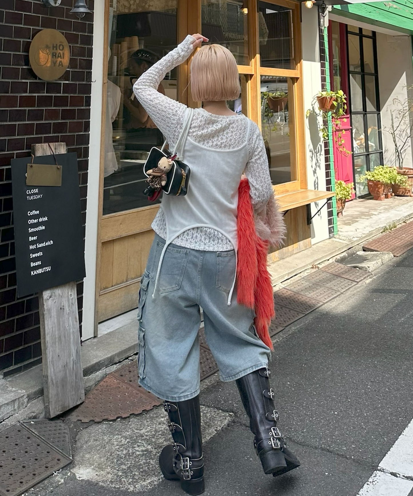 レーストップスとピロンキャミのセット【オフホワイト】
