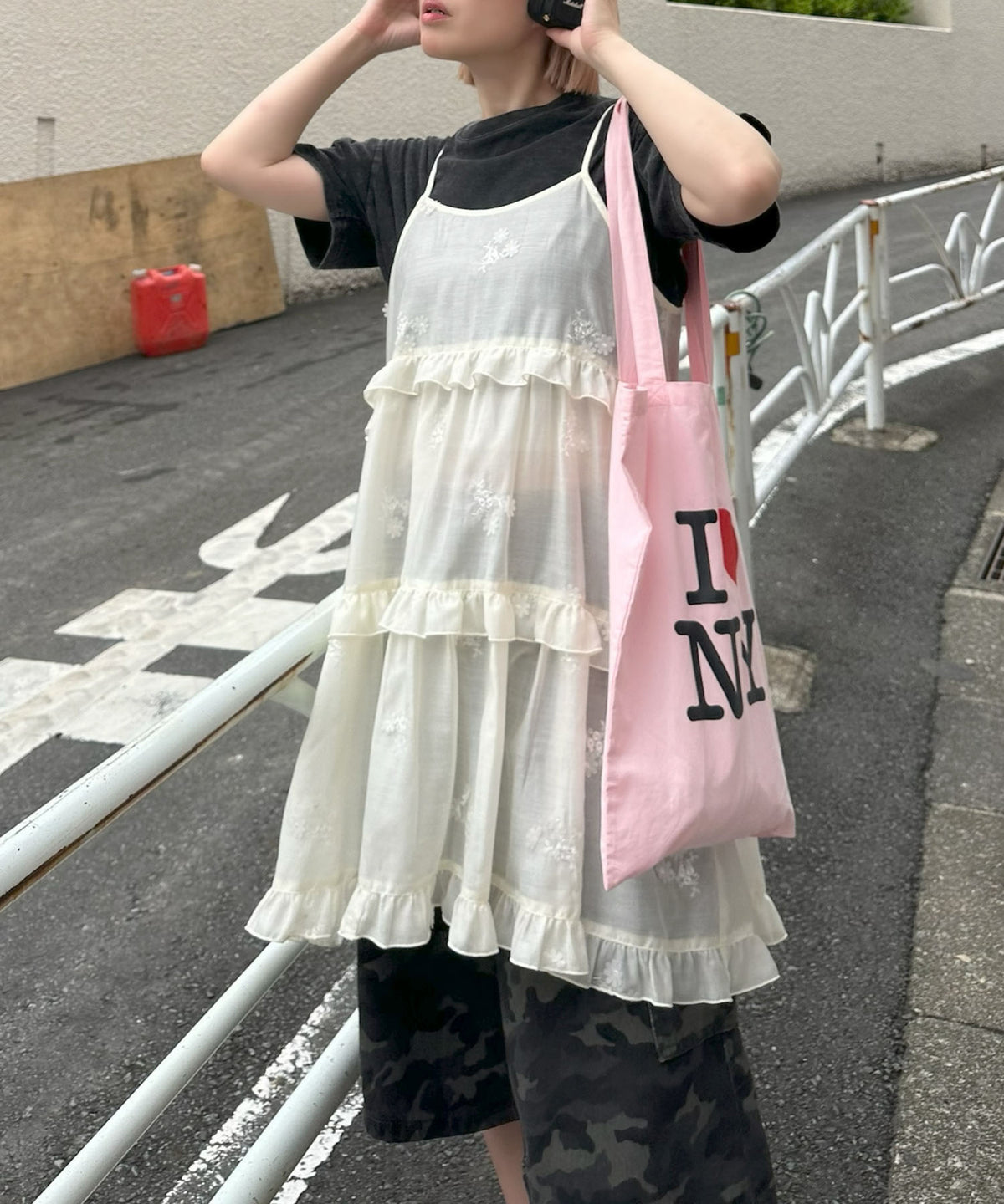 ひとくせウォッシュ加工BIG T【ブラック】
