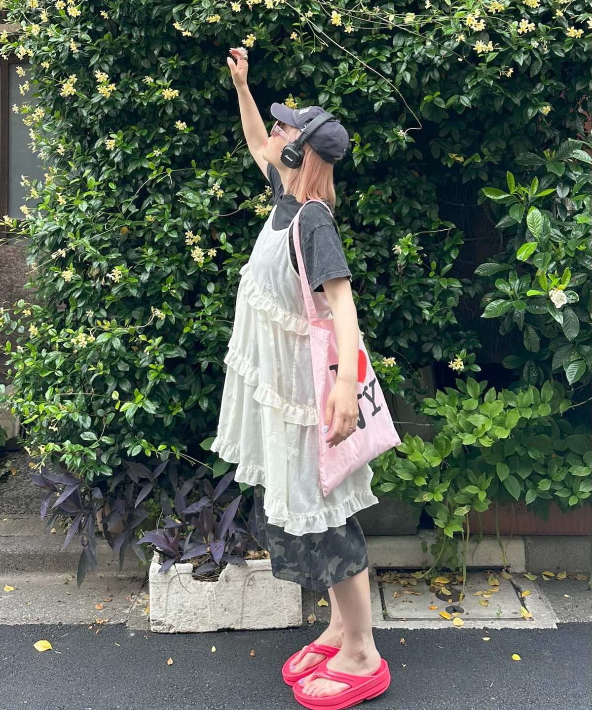ひとくせウォッシュ加工BIG T【ブラック】