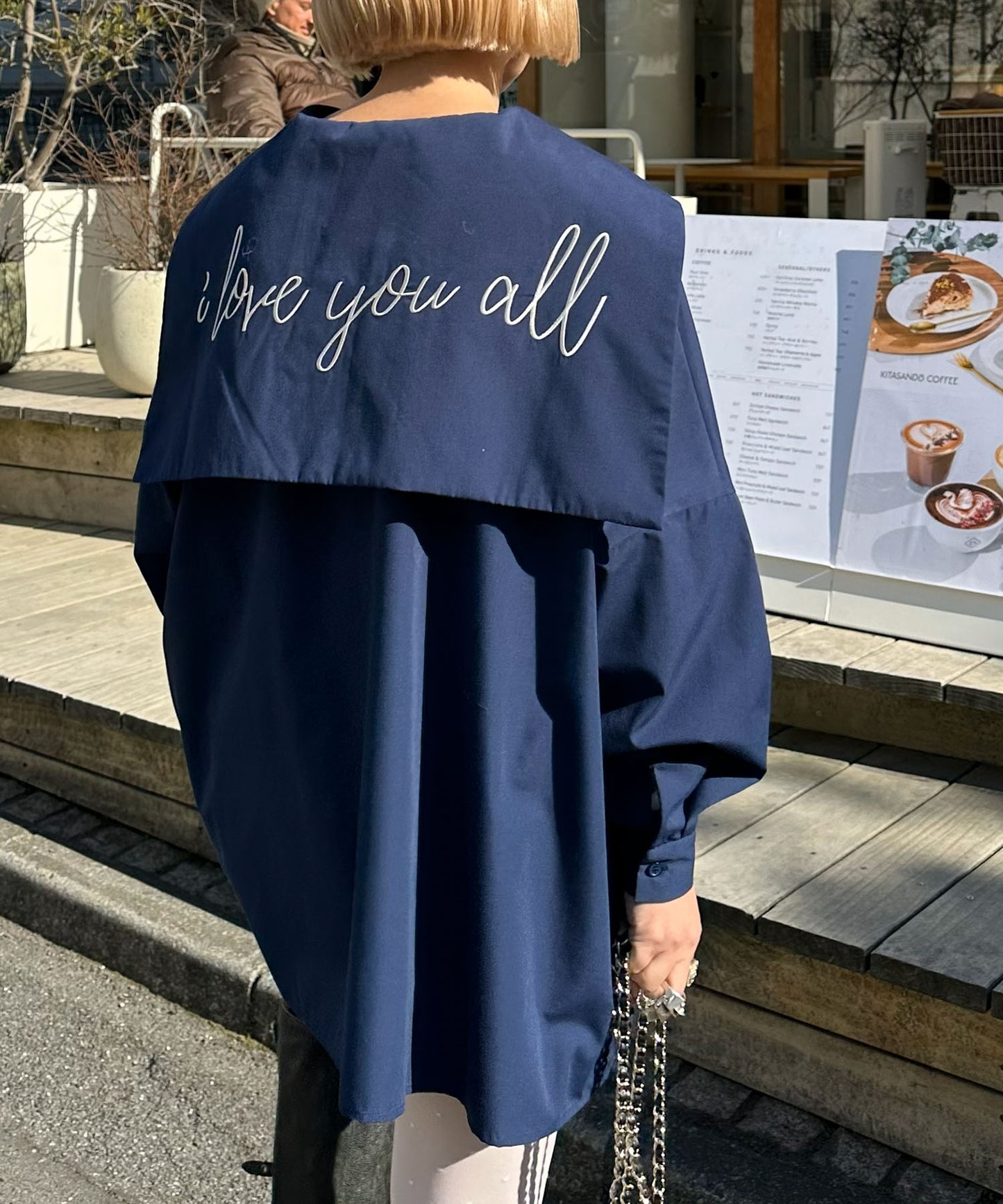 【リバイバル】メッセージセーラーシャツ【ネイビー】