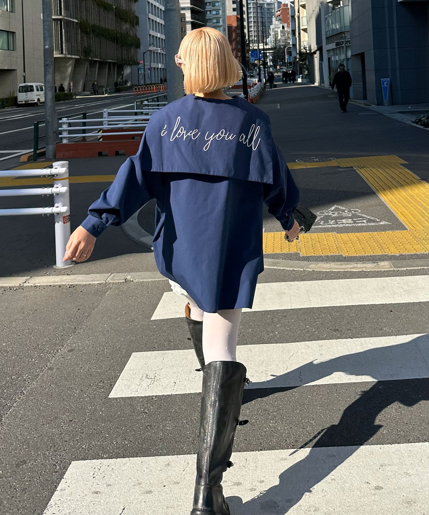 【リバイバル】メッセージセーラーシャツ【ネイビー】