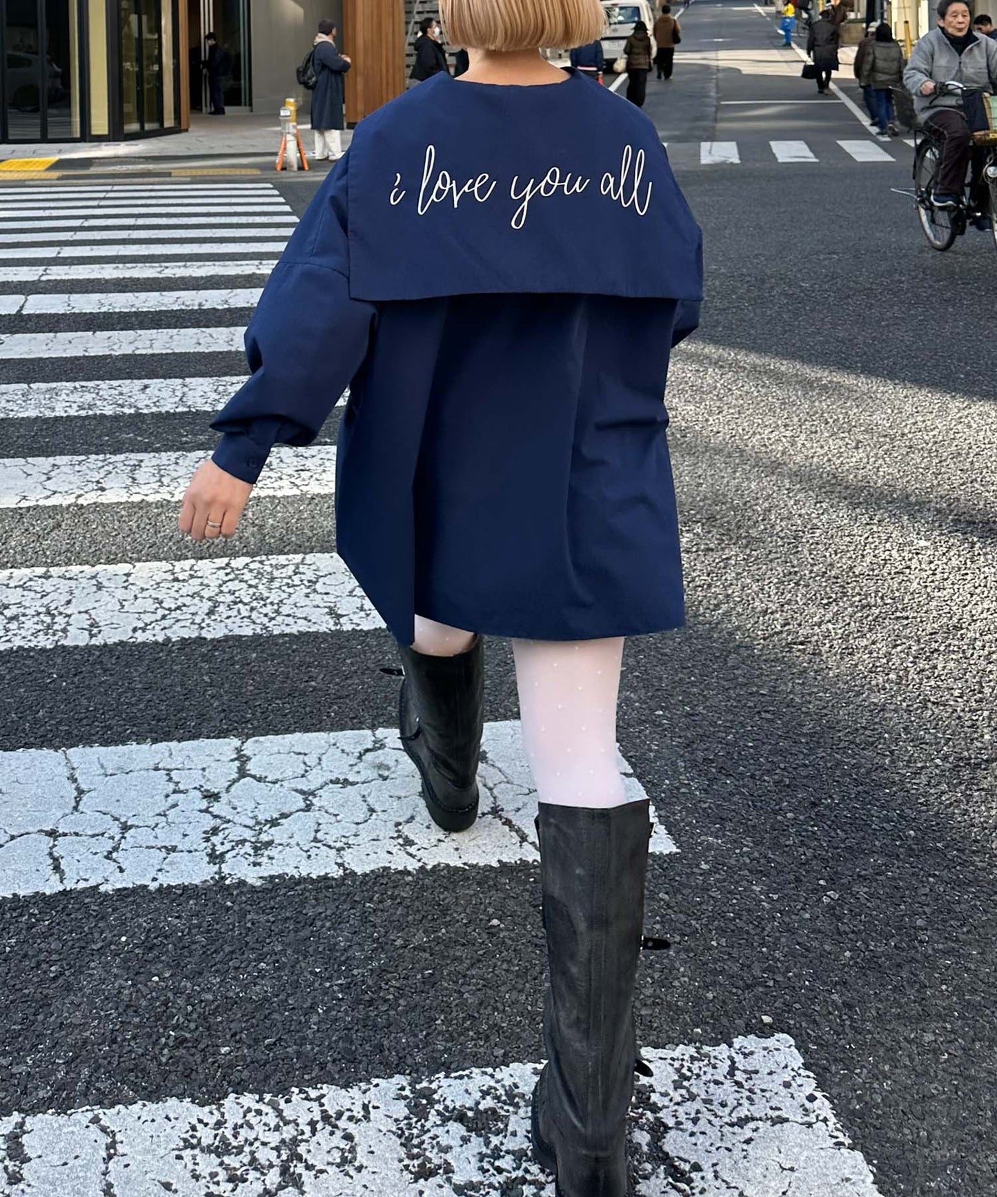 【リバイバル】メッセージセーラーシャツ【ネイビー】