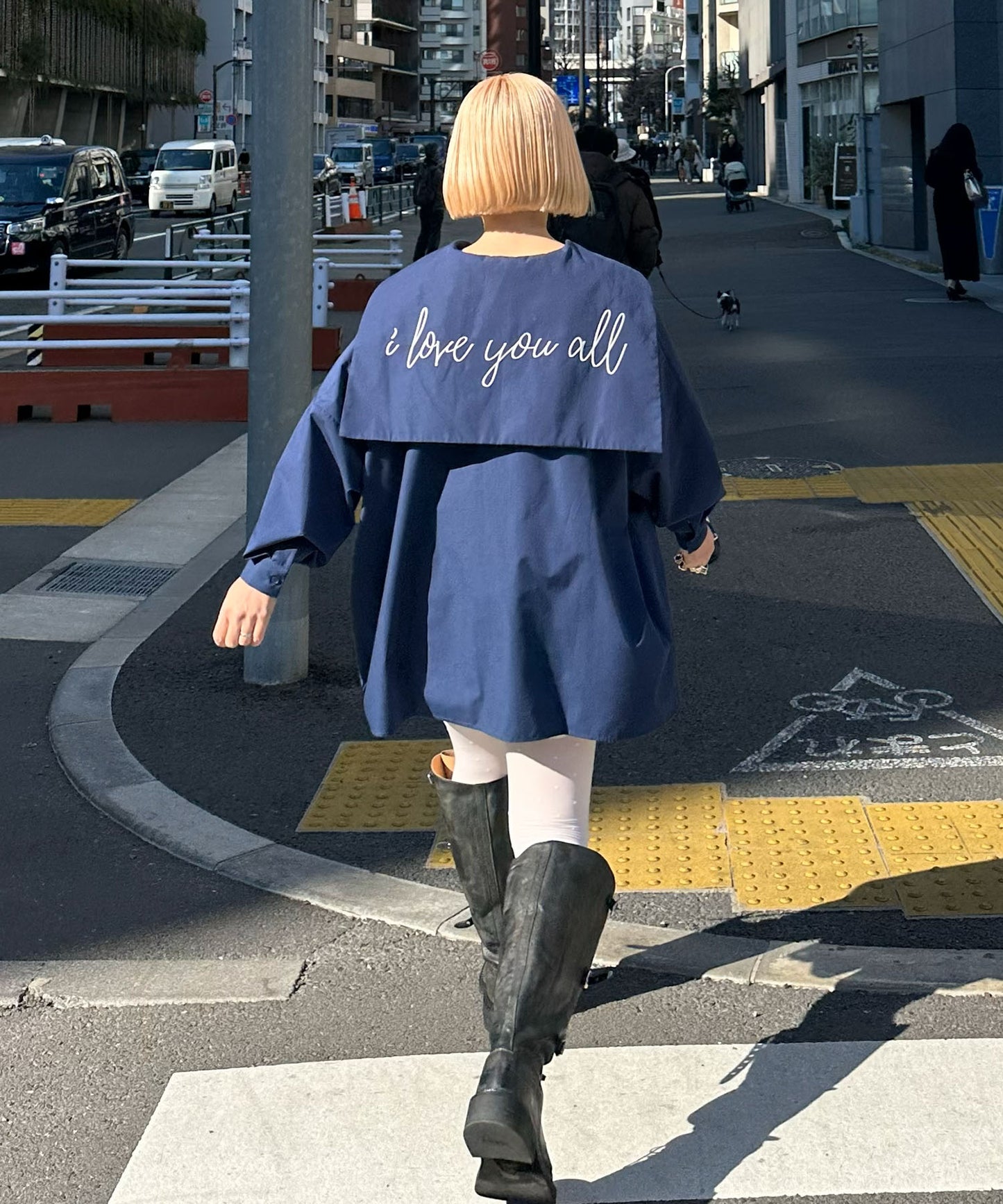 【リバイバル】メッセージセーラーシャツ【ネイビー】