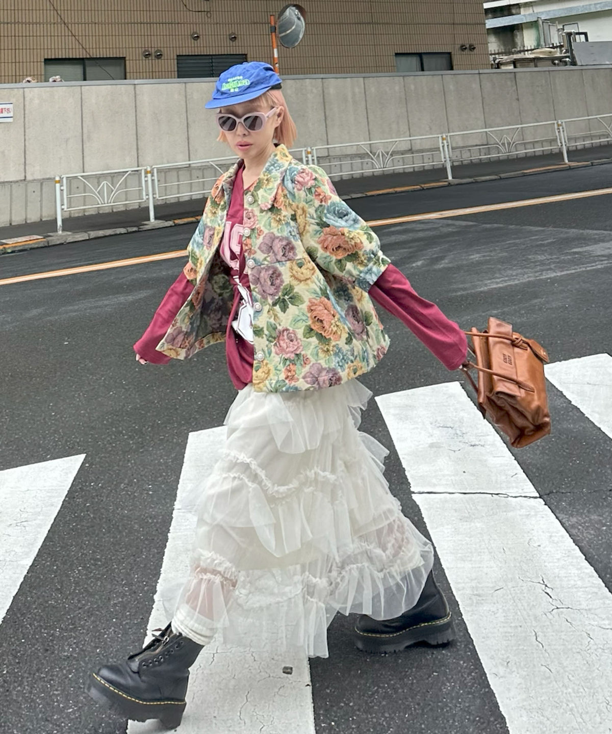 フットボールプチプチ付ロンT【ボルドー】