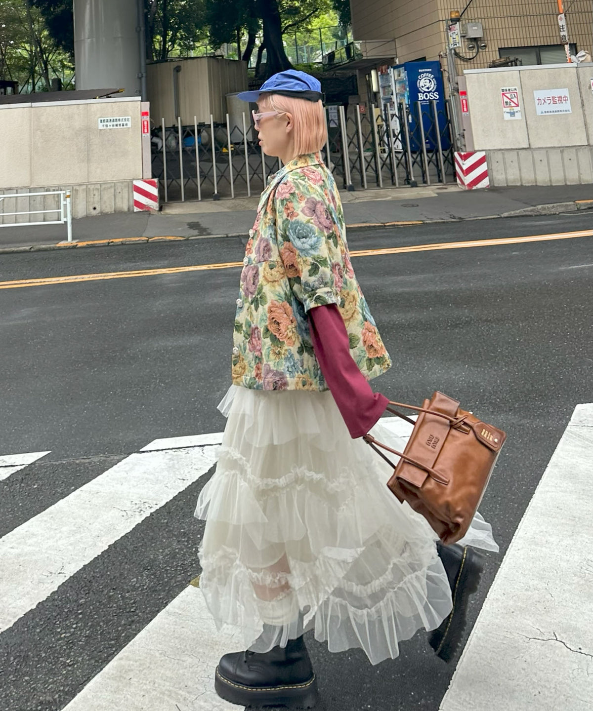 フットボールプチプチ付ロンT【ボルドー】