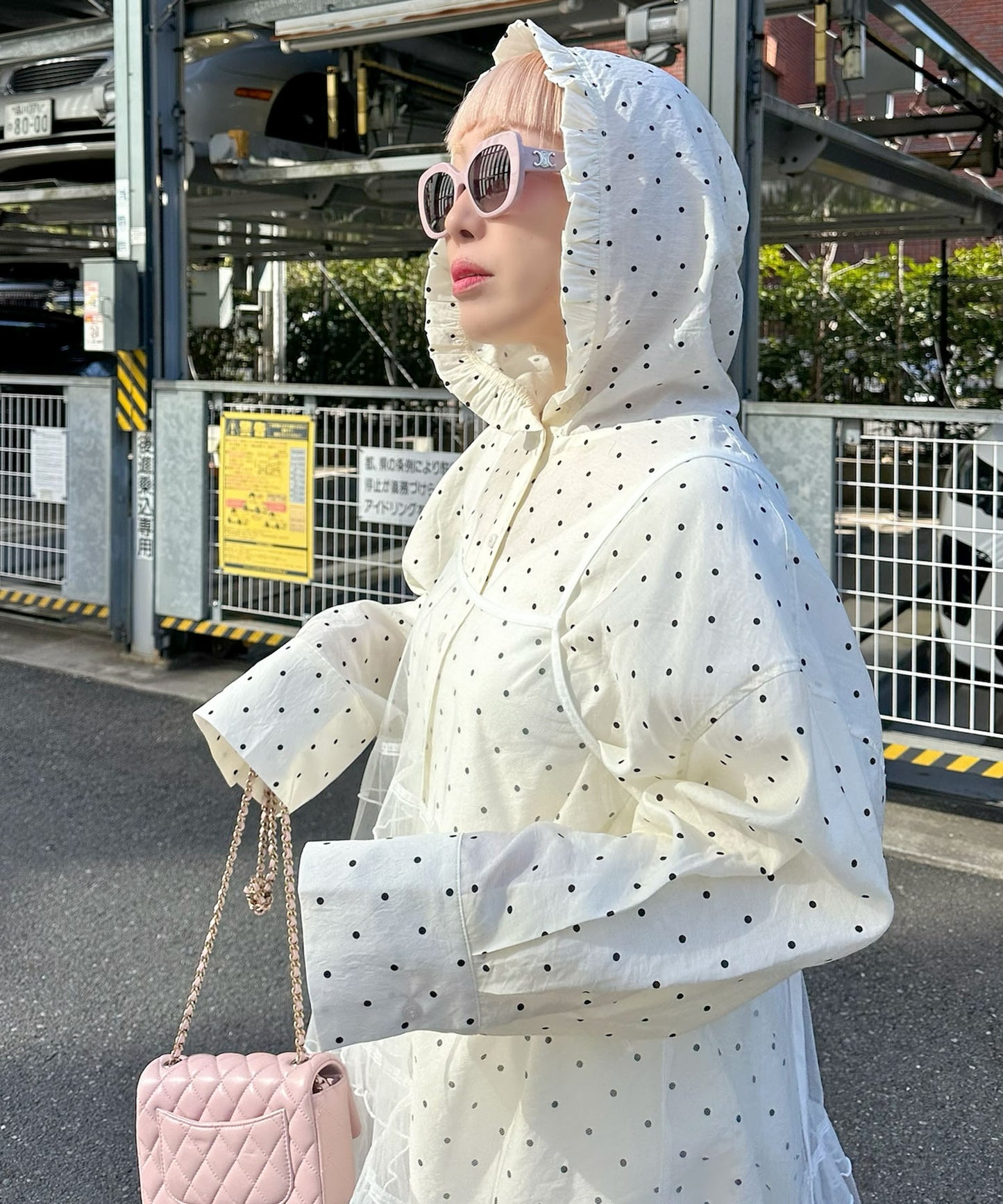 フリルティアードキャミワンピミニ【ホワイト】