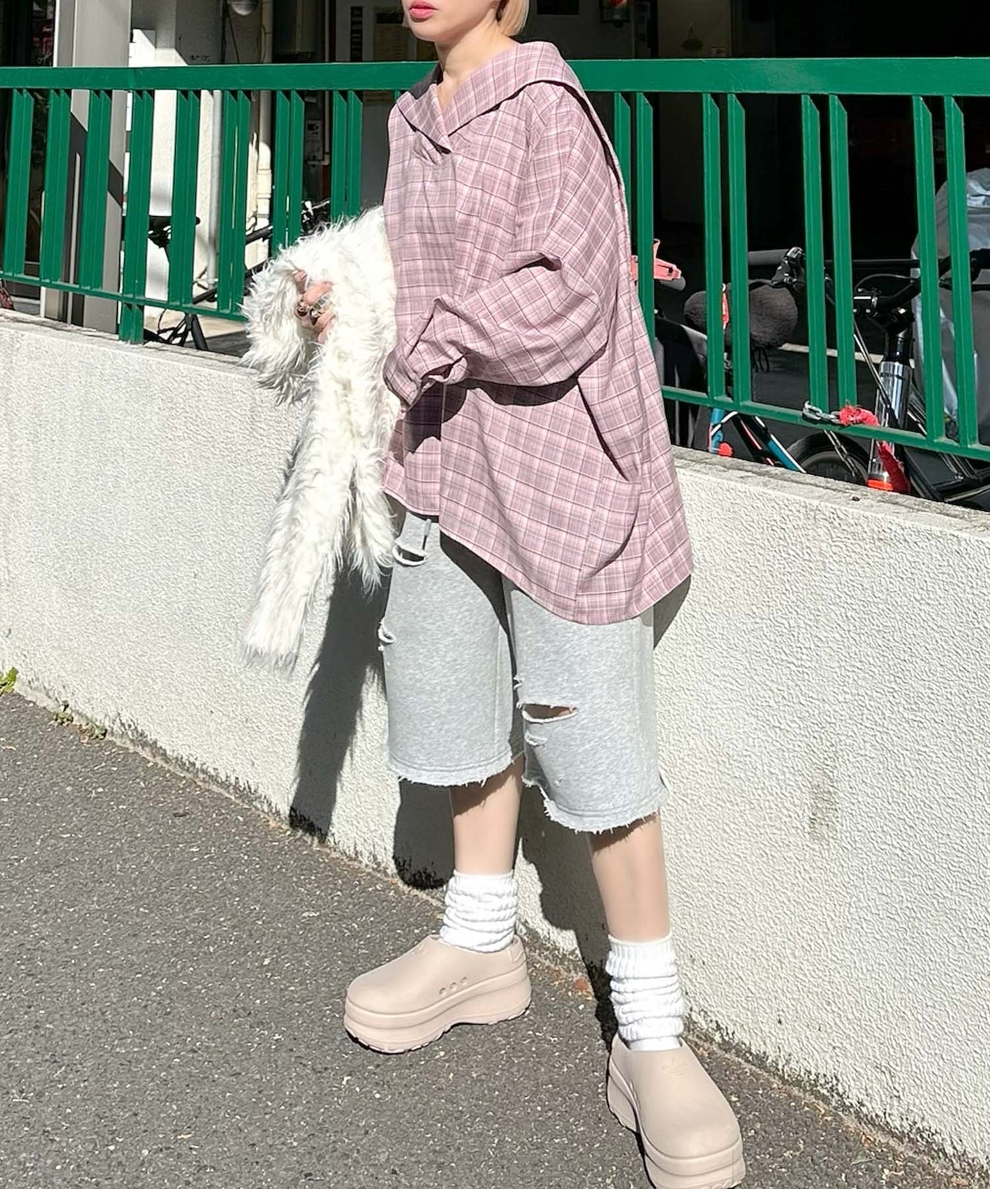 【リバイバル】メッセージセーラーシャツ【ピンク系】