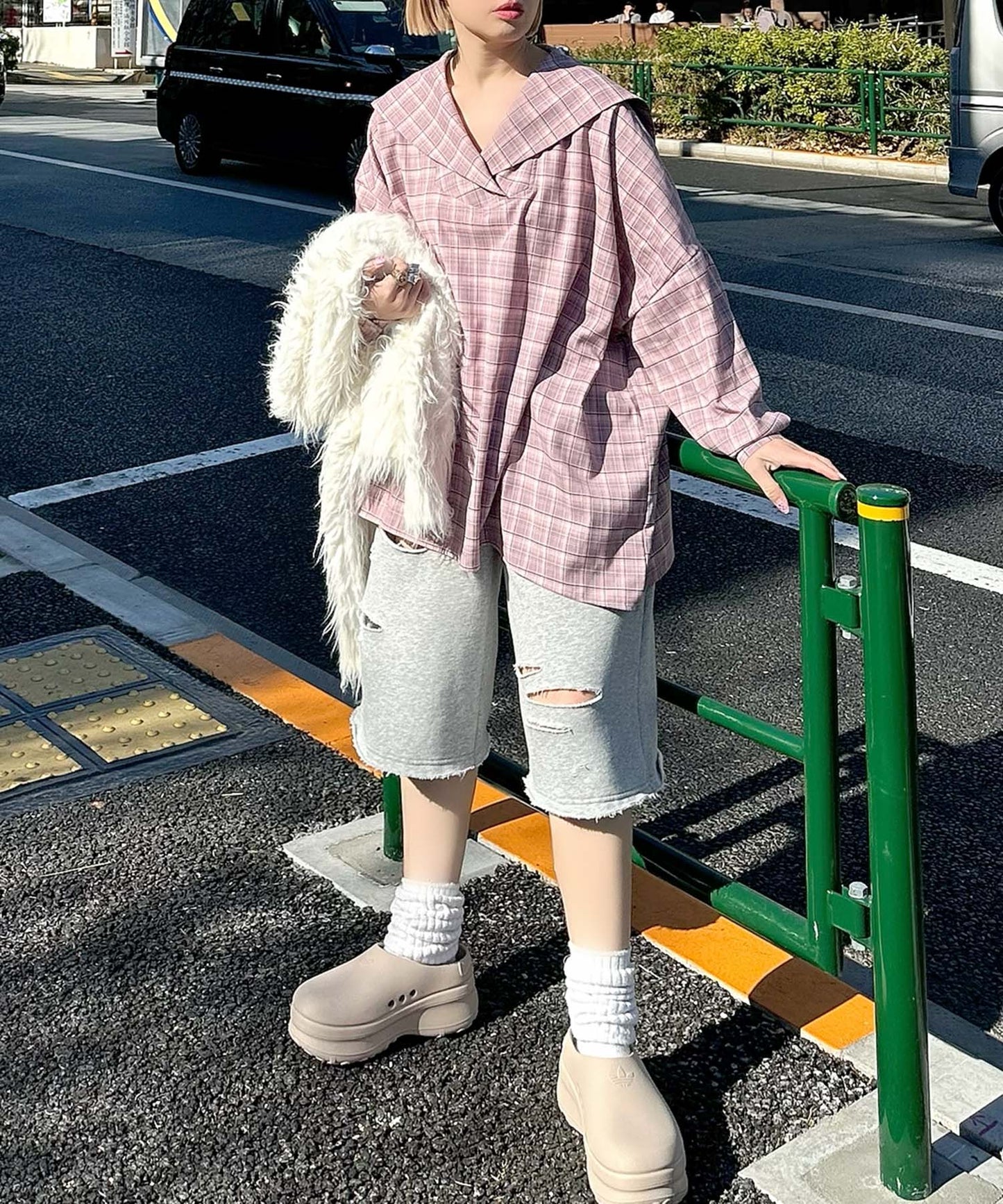 【リバイバル】メッセージセーラーシャツ【ピンク系】