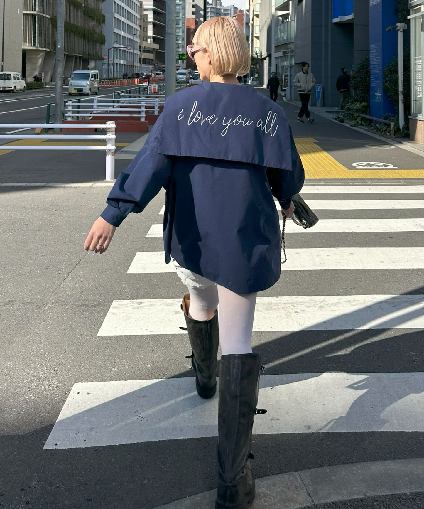 【リバイバル】メッセージセーラーシャツ【ネイビー】