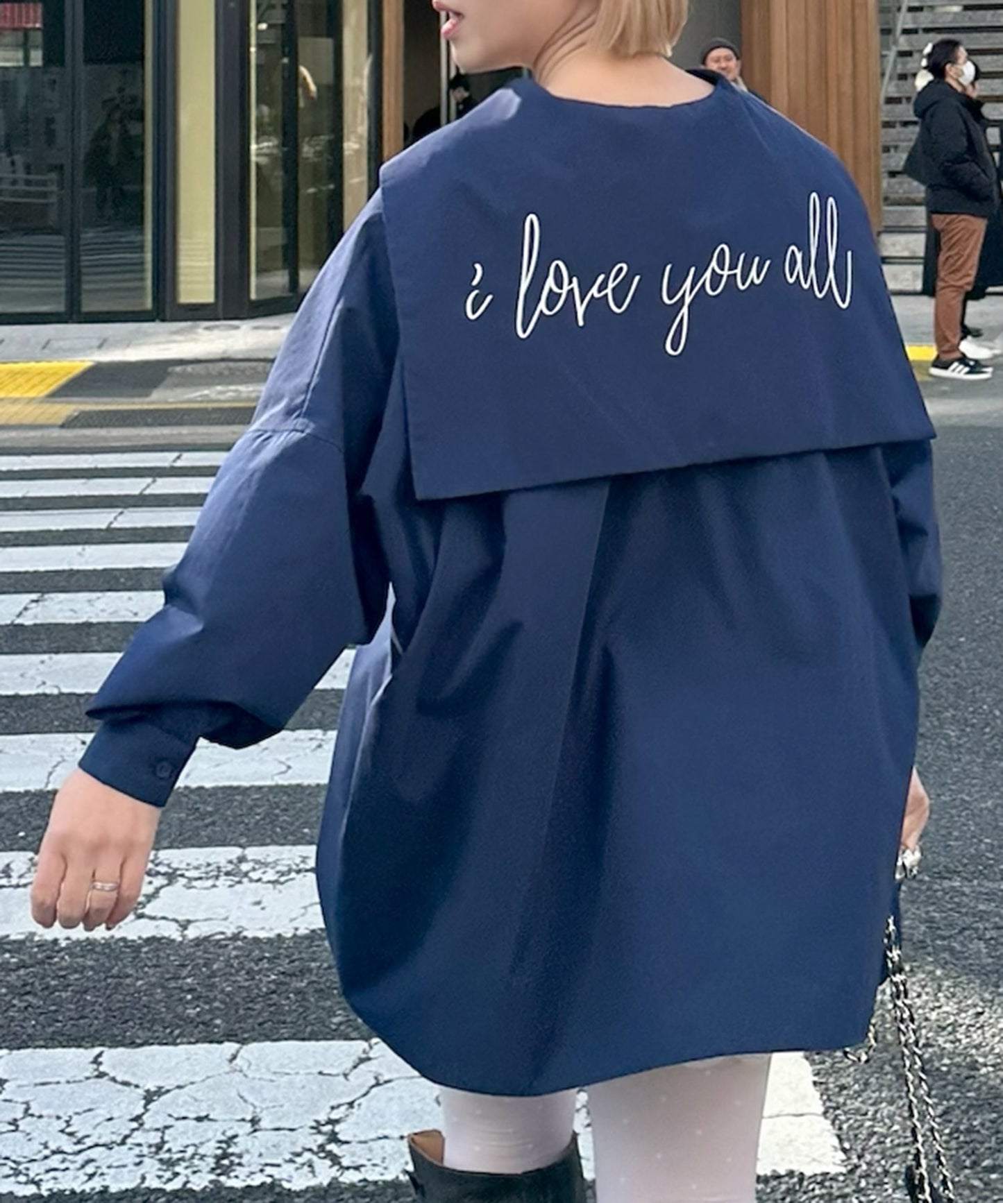 【リバイバル】メッセージセーラーシャツ【ネイビー】