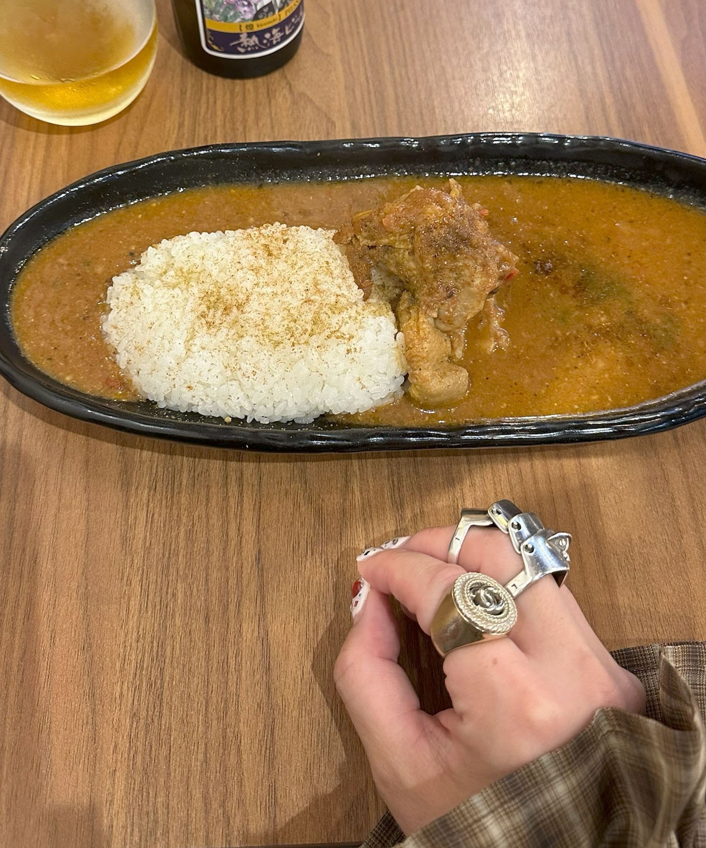 くしゅっとしたブラウス【ブラウン】