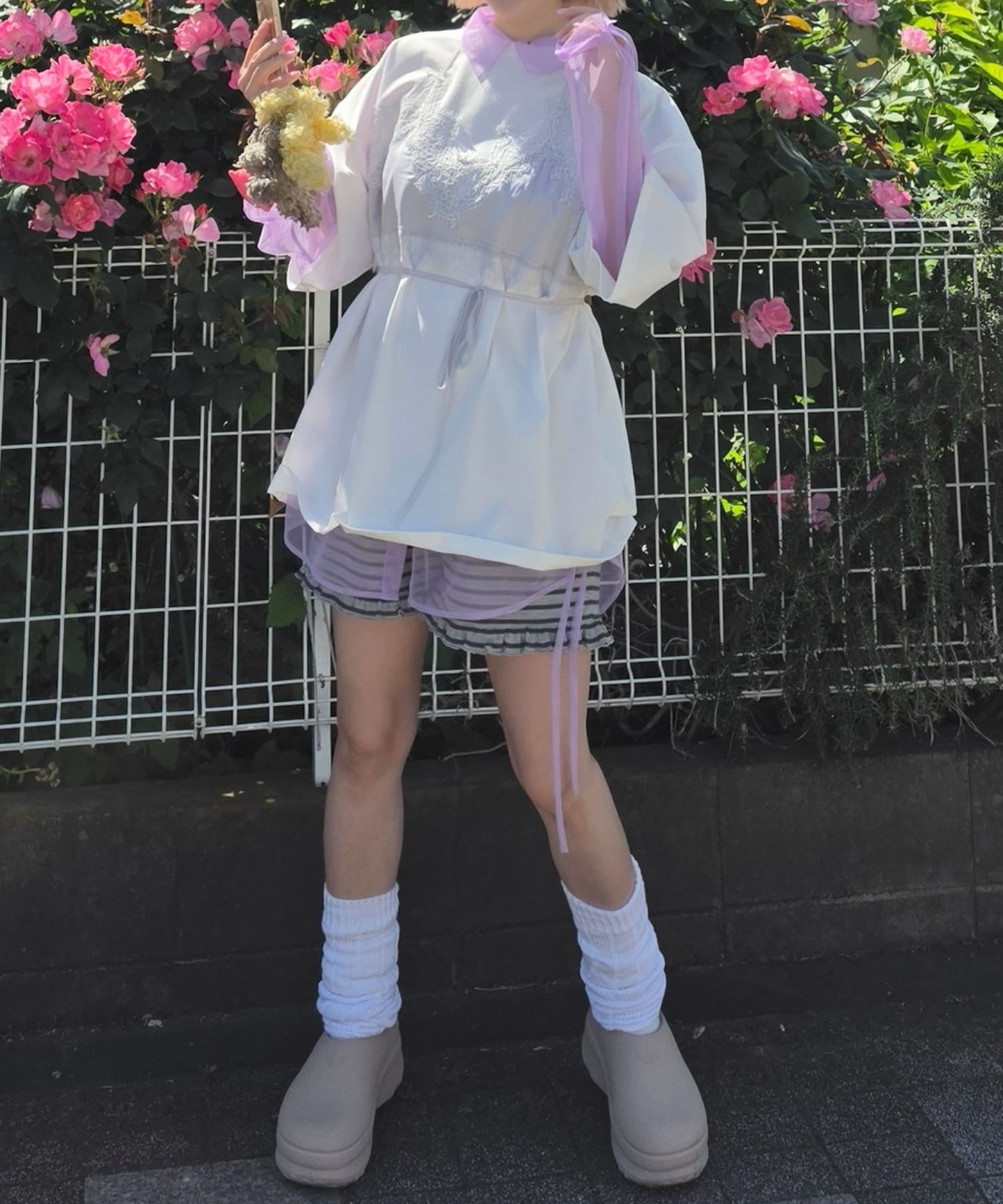 なんちゃってブラレイヤードBIG T【オフホワイト】