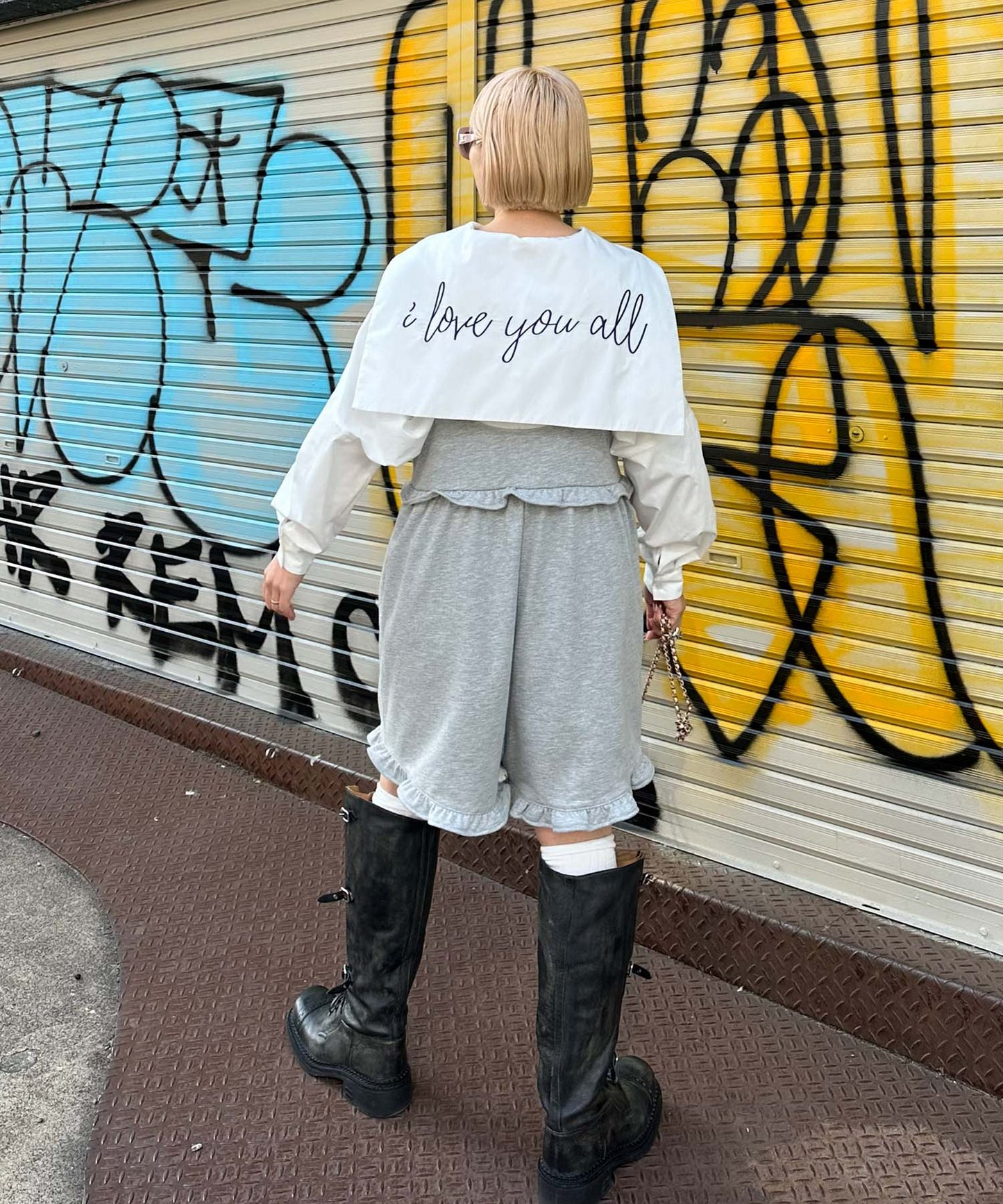 【リバイバル】メッセージセーラーシャツ【オフホワイト】