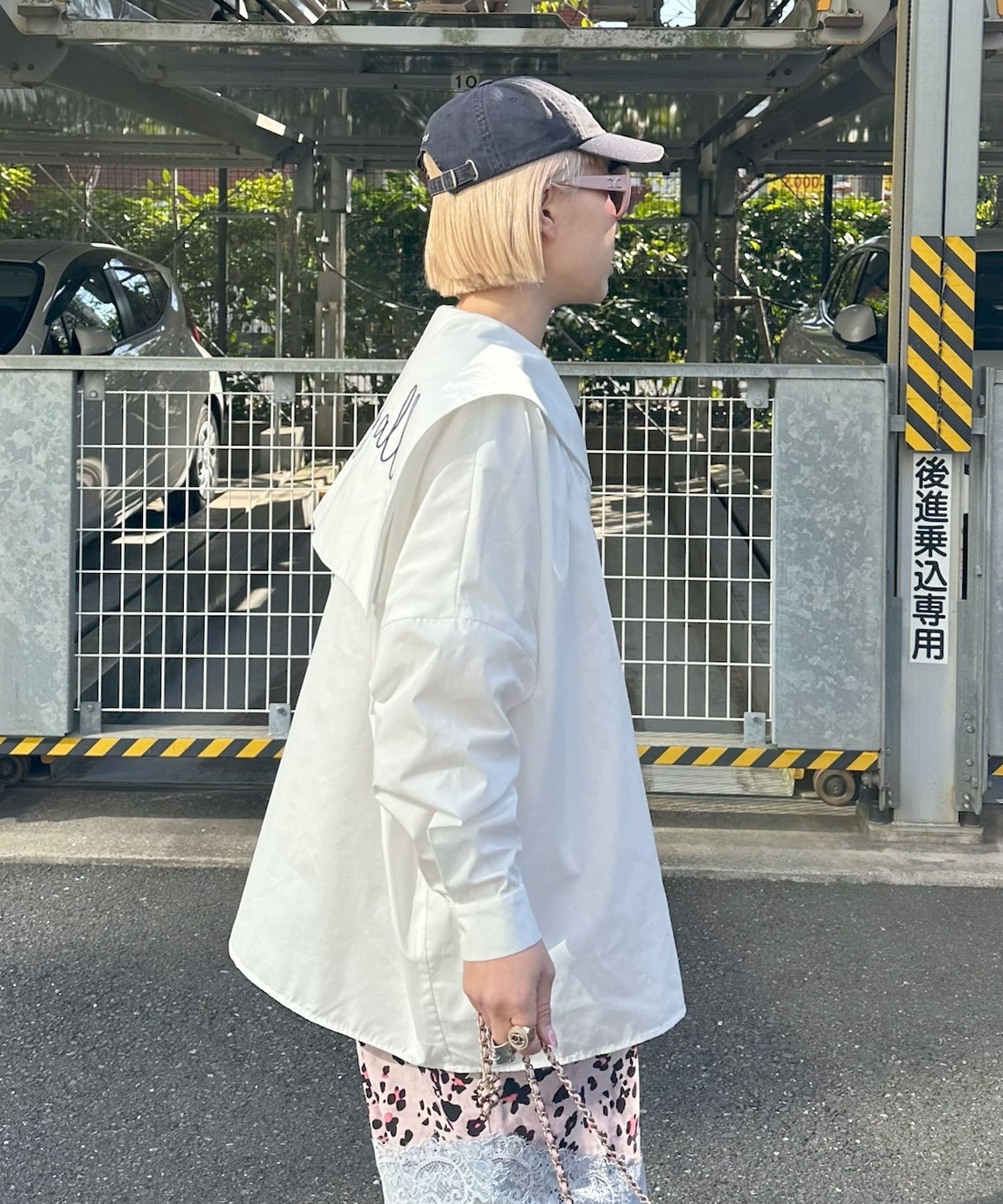 【リバイバル】メッセージセーラーシャツ【オフホワイト】