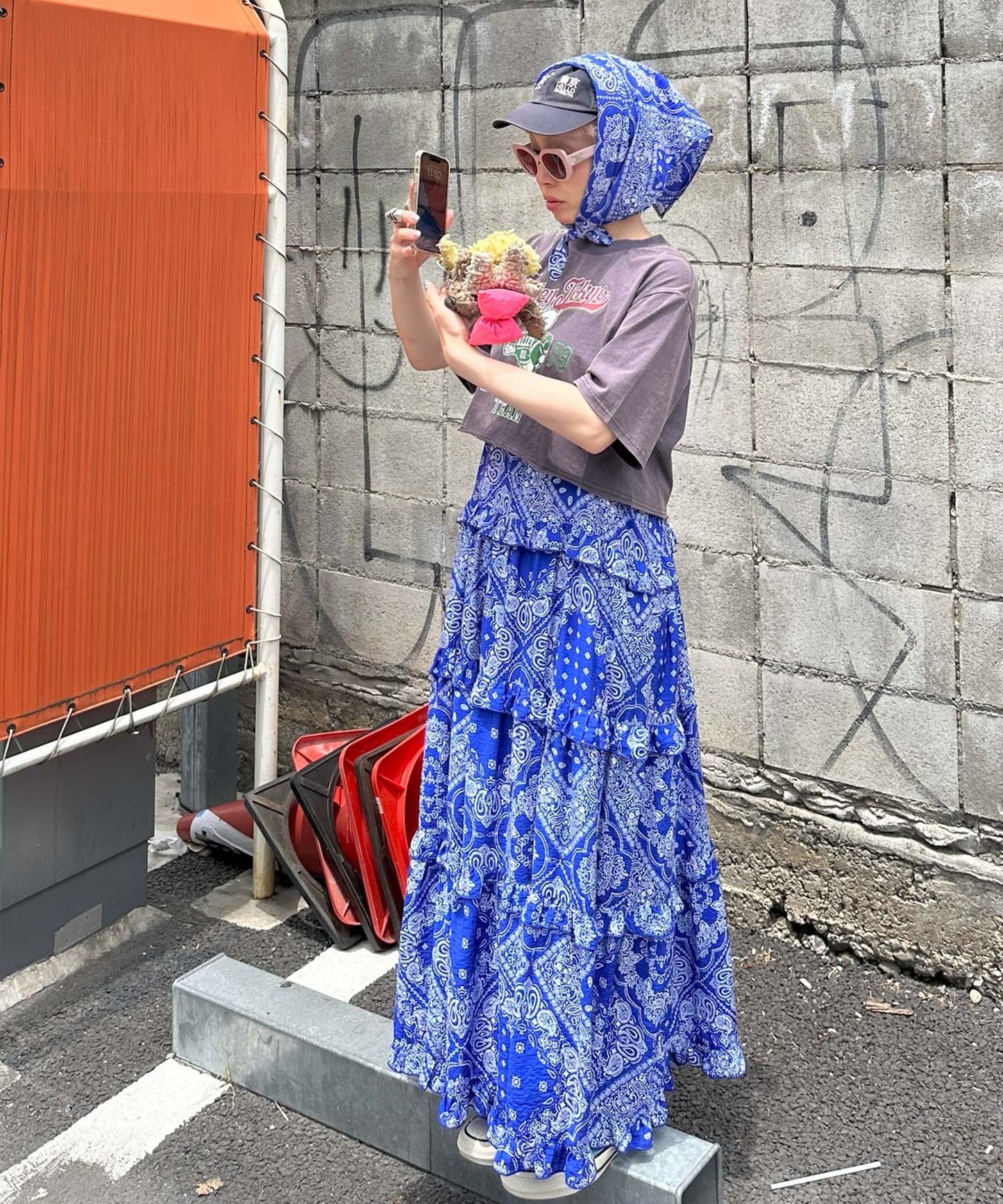 ヴィンテージ感強めなドッグ＆アイスT【ネイビー】