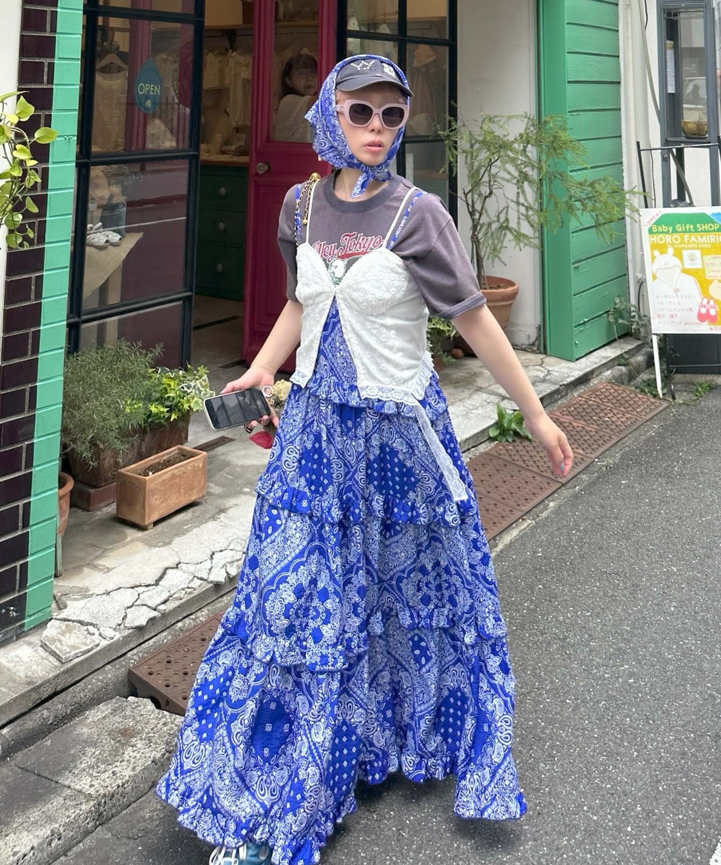 ヴィンテージ感強めなドッグ＆アイスT【ネイビー】