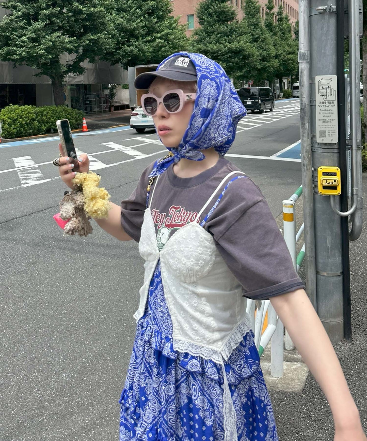 ヴィンテージ感強めなドッグ＆アイスT【ネイビー】