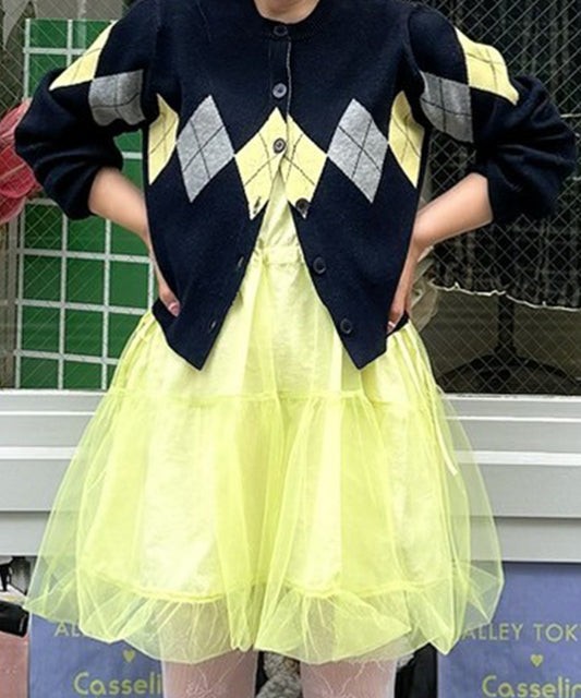 マルチウェイ過ぎるチュールコルセットワンピ【イエロー】